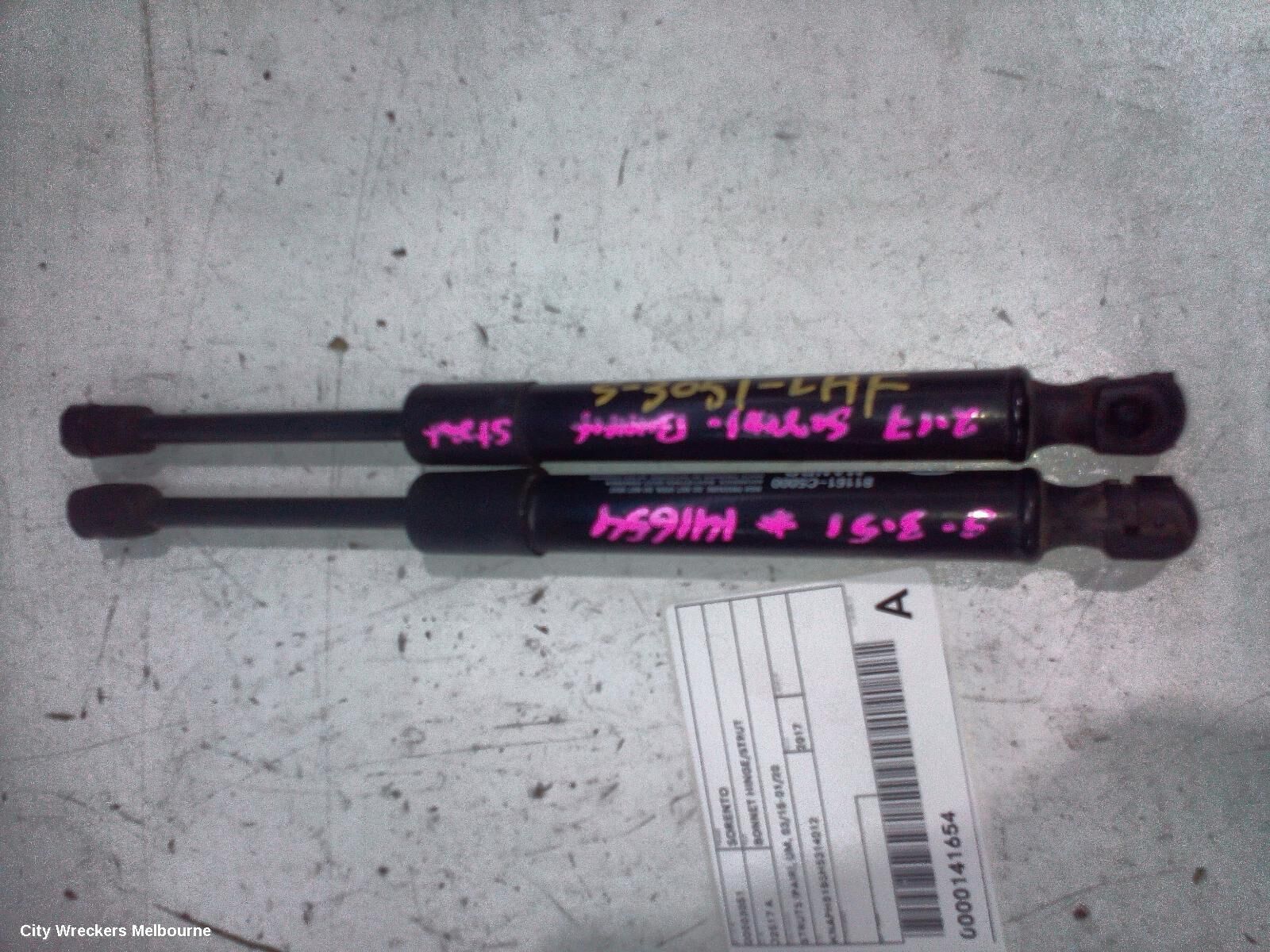 KIA SORENTO 2017 Bonnet Hinge/Strut