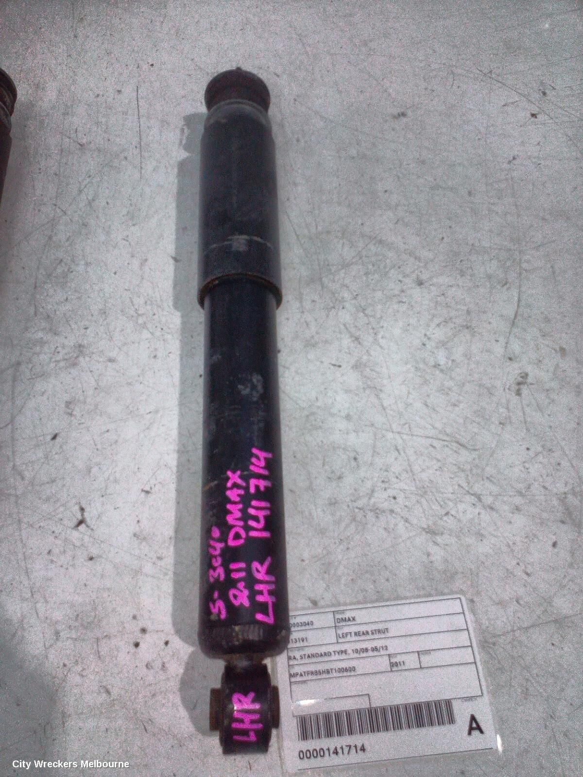 ISUZU DMAX 2011 Left Rear Strut