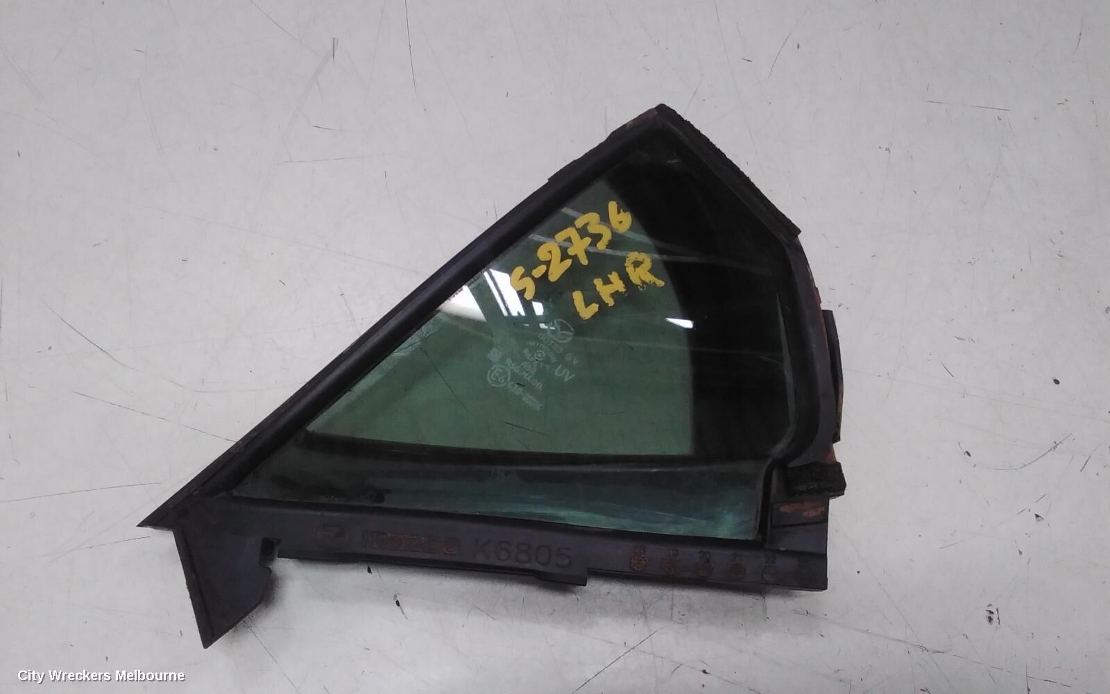 MAZDA 3 2022 Left Rear 1/4 Door Glass