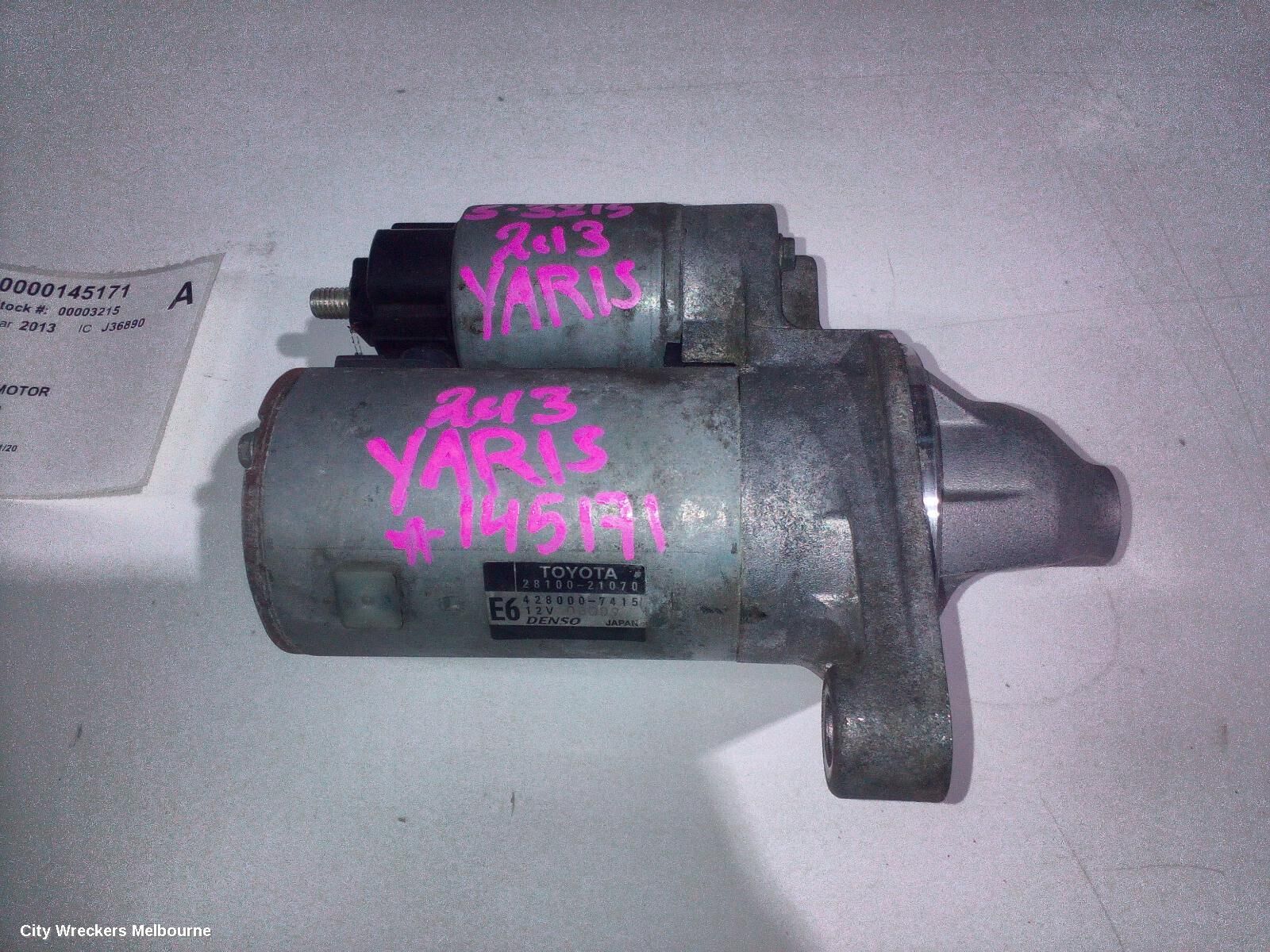 TOYOTA YARIS 2013 Starter