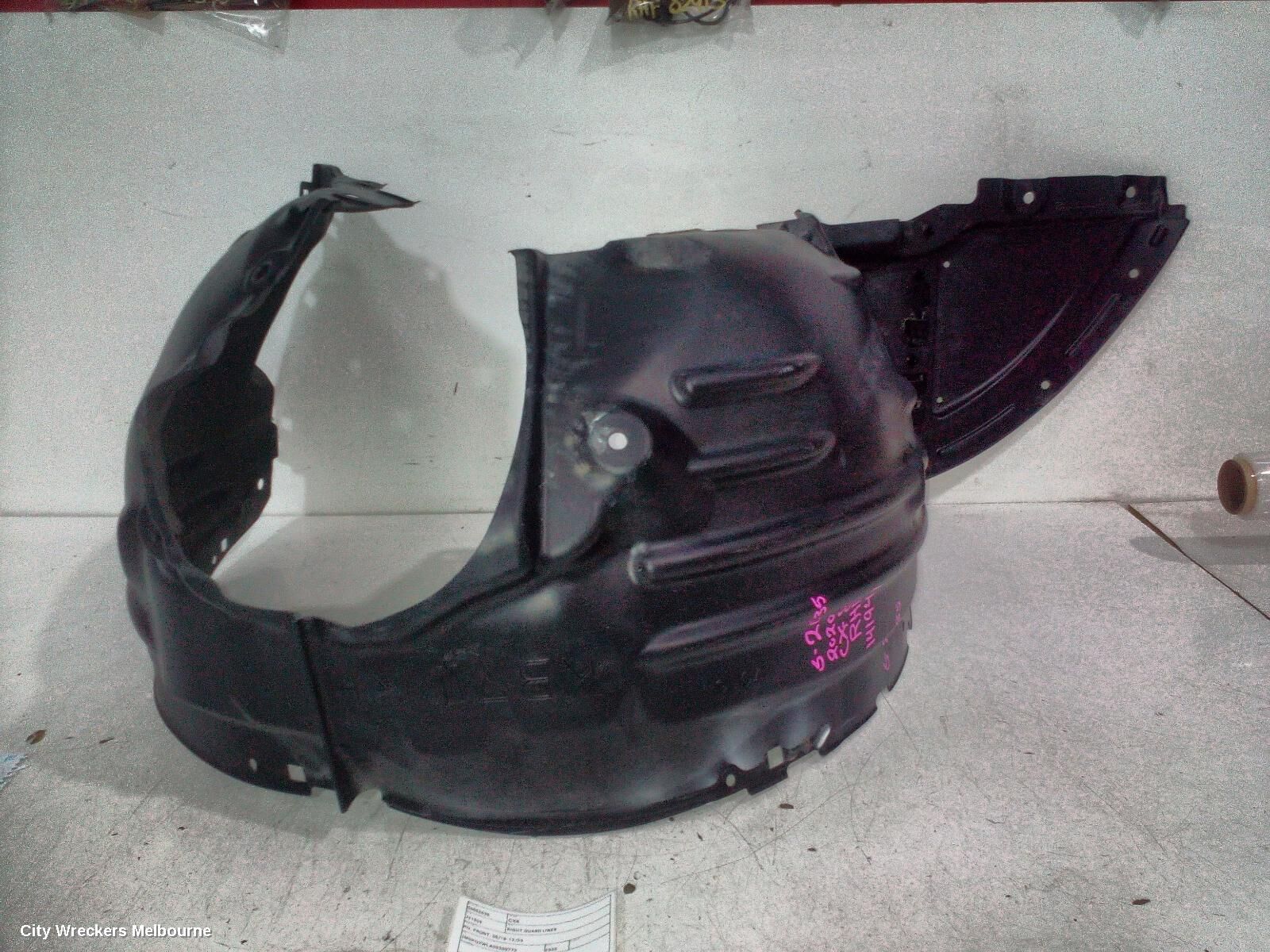 MAZDA CX8 2020 Right Guard Liner