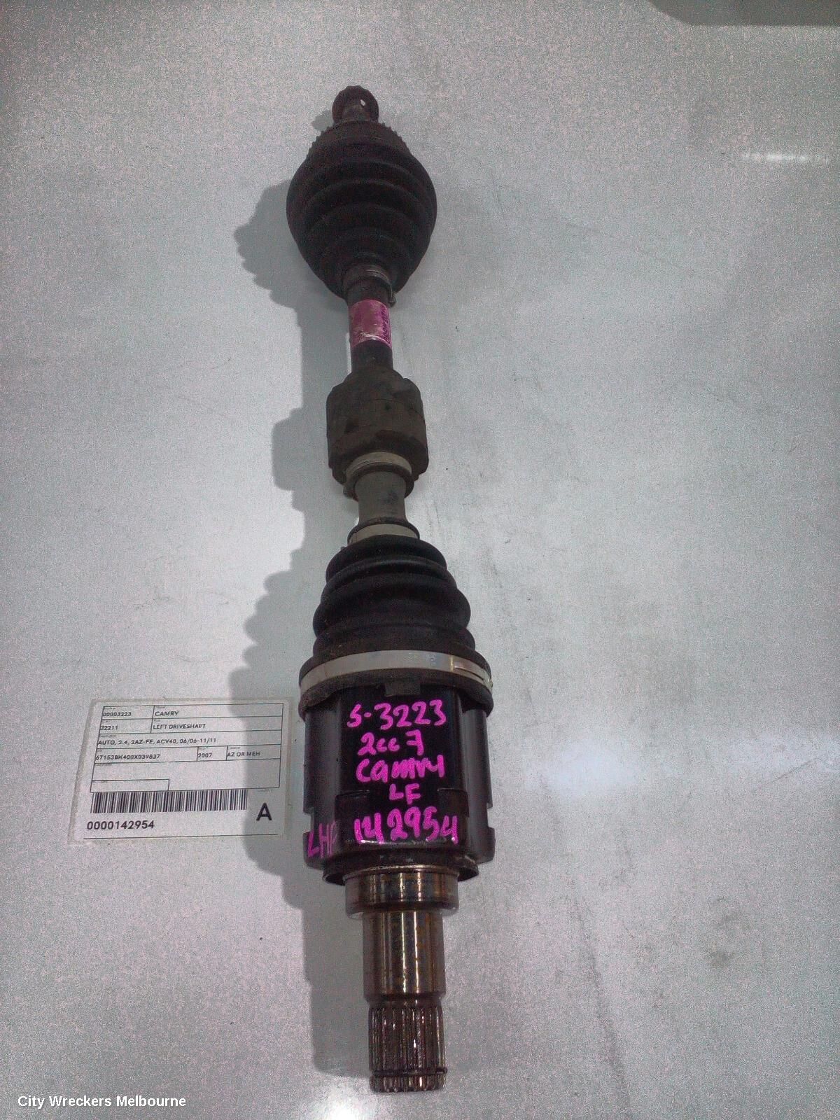 TOYOTA CAMRY 2007 Left Driveshaft