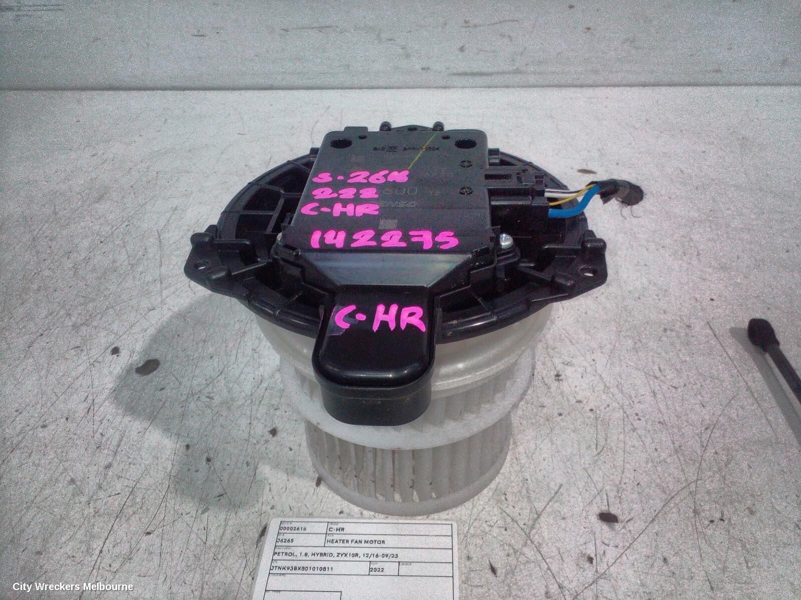 TOYOTA C-HR 2022 Heater Fan Motor