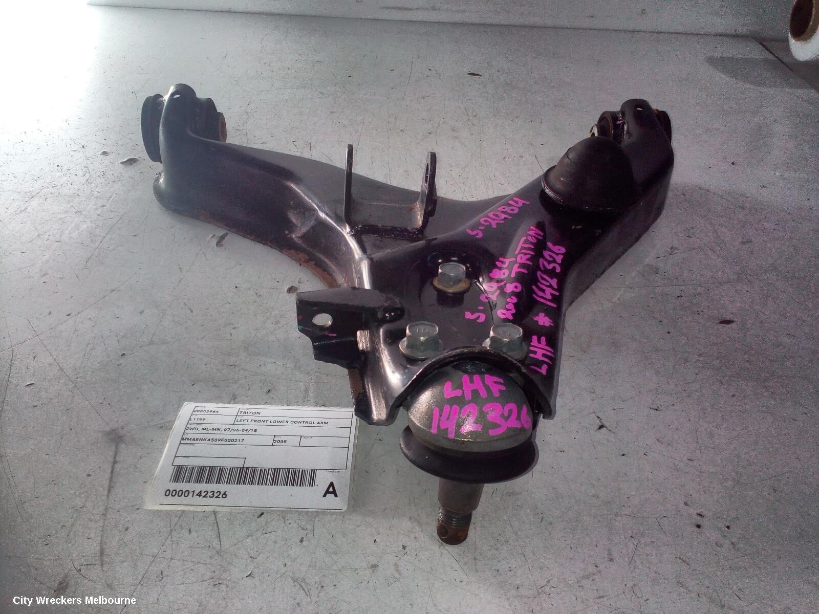 MITSUBISHI TRITON 2008 Left Front Lower Control Arm