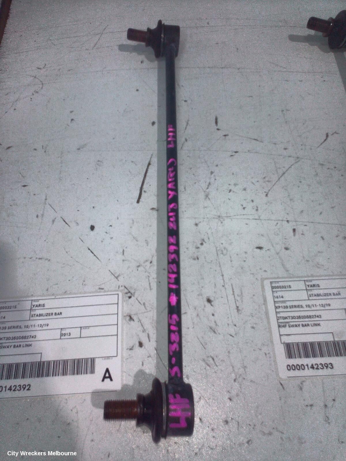 TOYOTA YARIS 2013 Stabiliser Bar