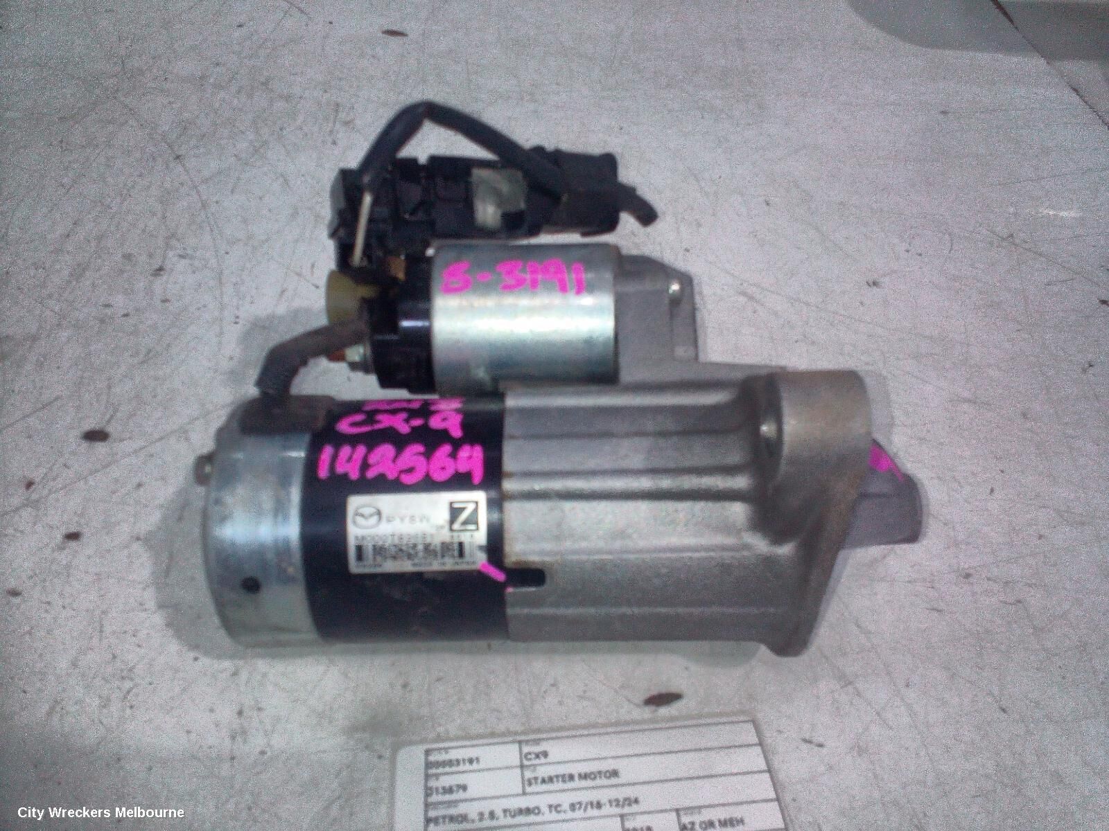MAZDA CX9 2018 Starter