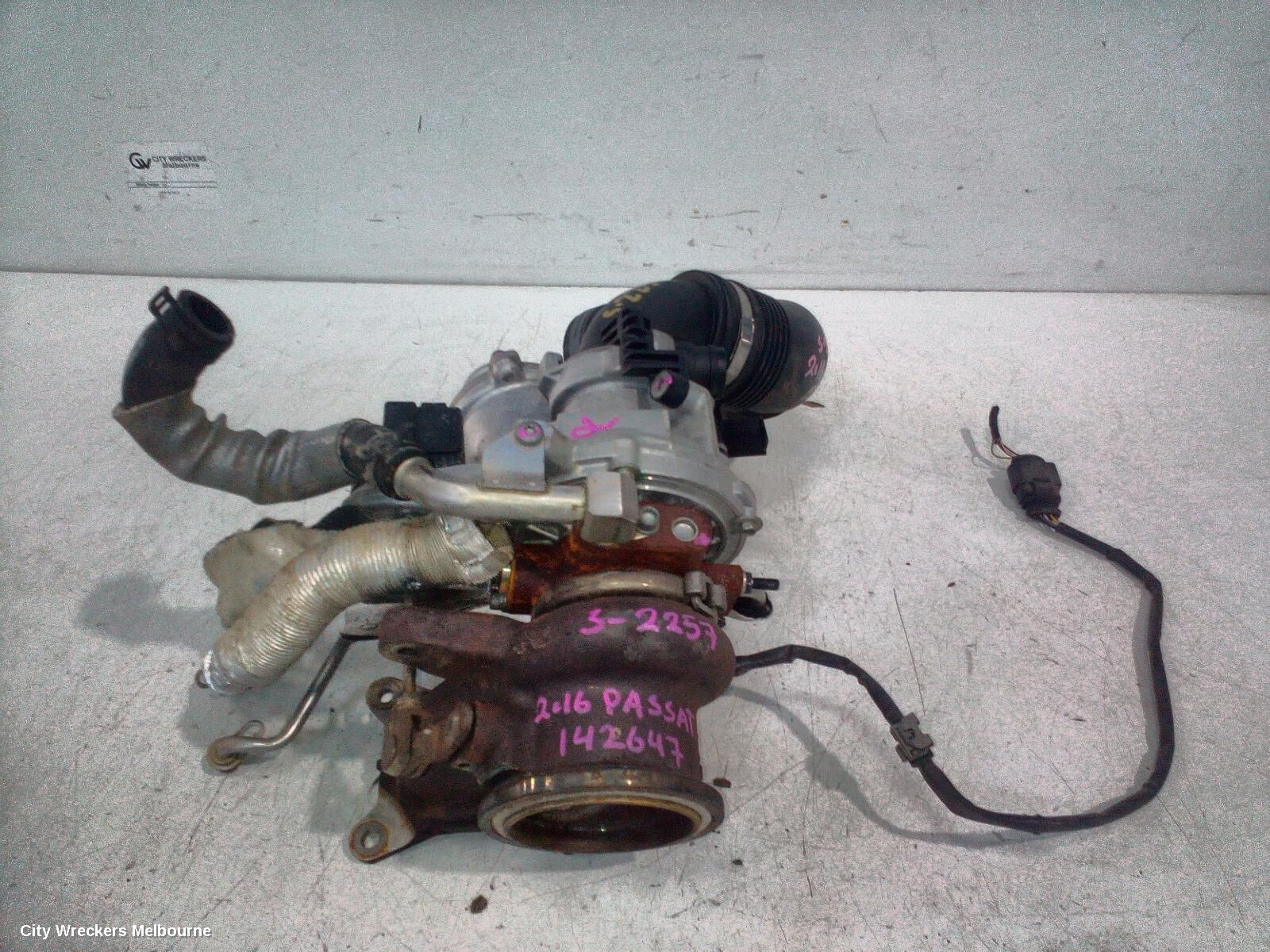VOLKSWAGEN PASSAT 2016 Turbo Supercharger
