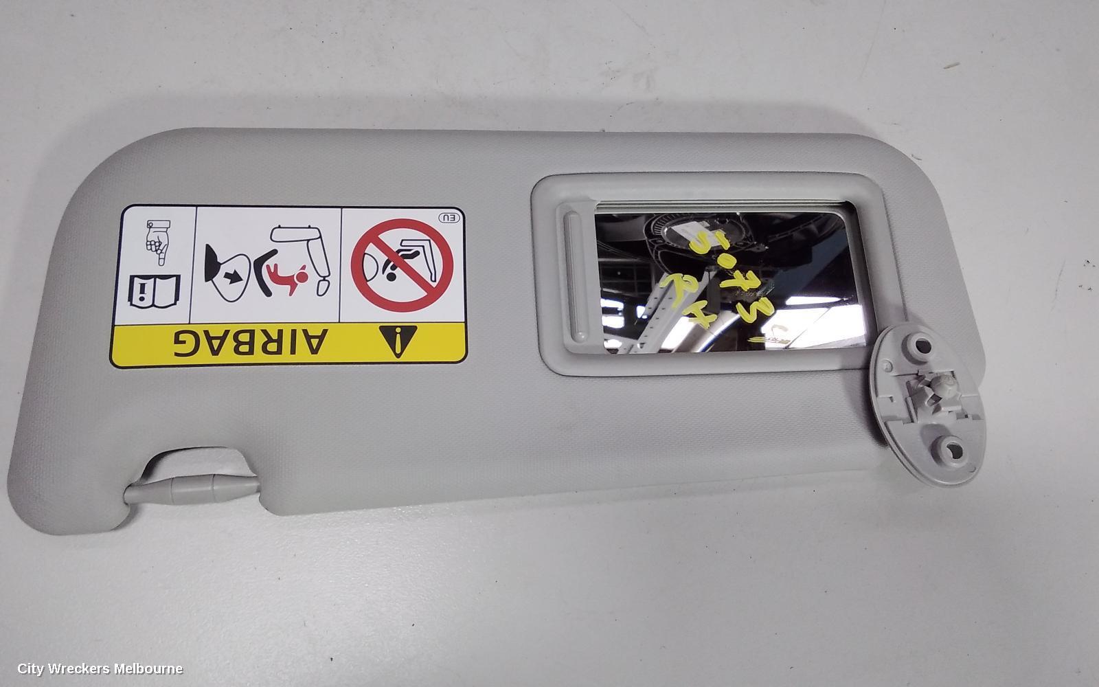 TOYOTA COROLLA 2013 Sunvisor