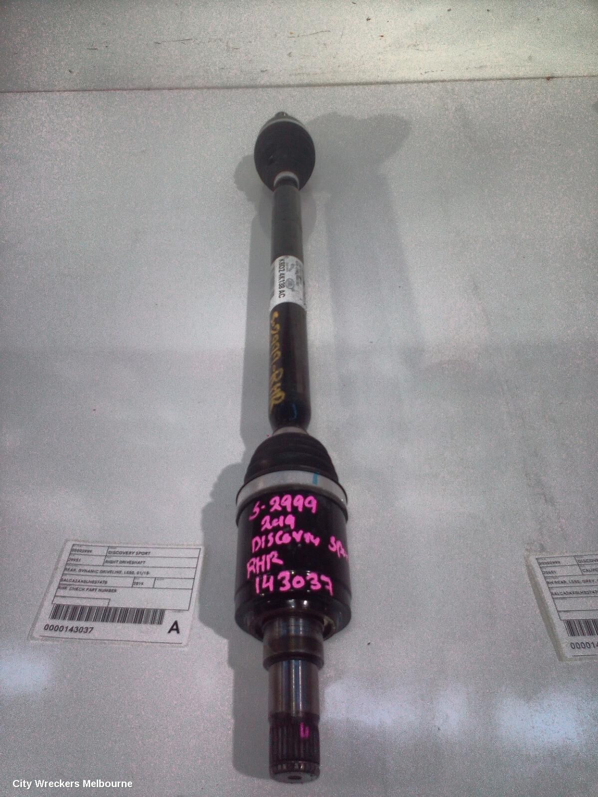 LAND ROVER DISCOVERY SPORT 2019 Right Driveshaft