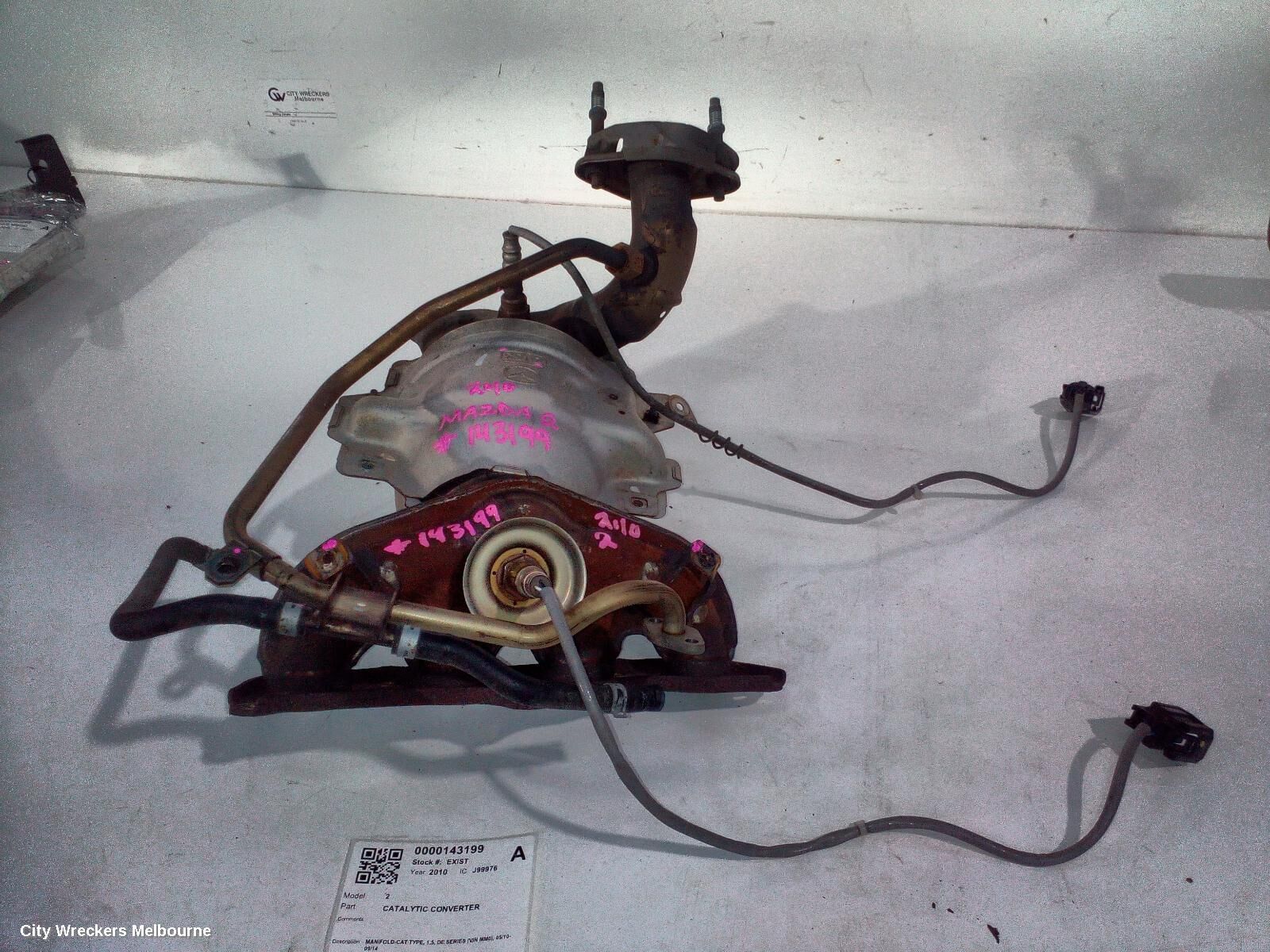 MAZDA 2 2010 Catalytic Converter