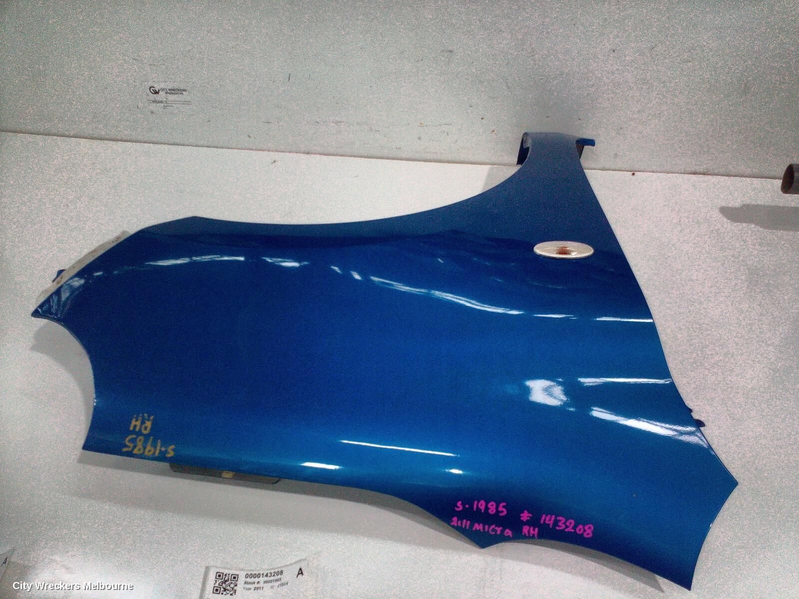 NISSAN MICRA 2011 Right Guard