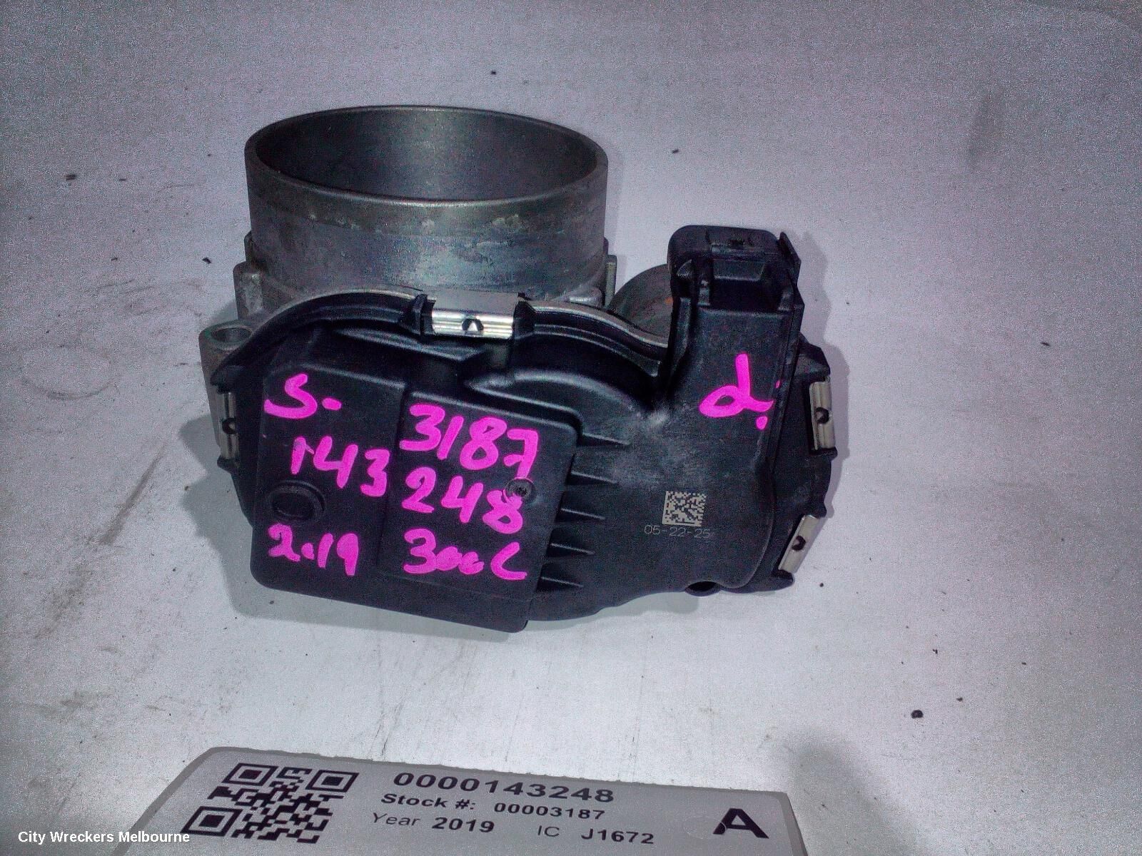 CHRYSLER 300C 2019 Throttle Body