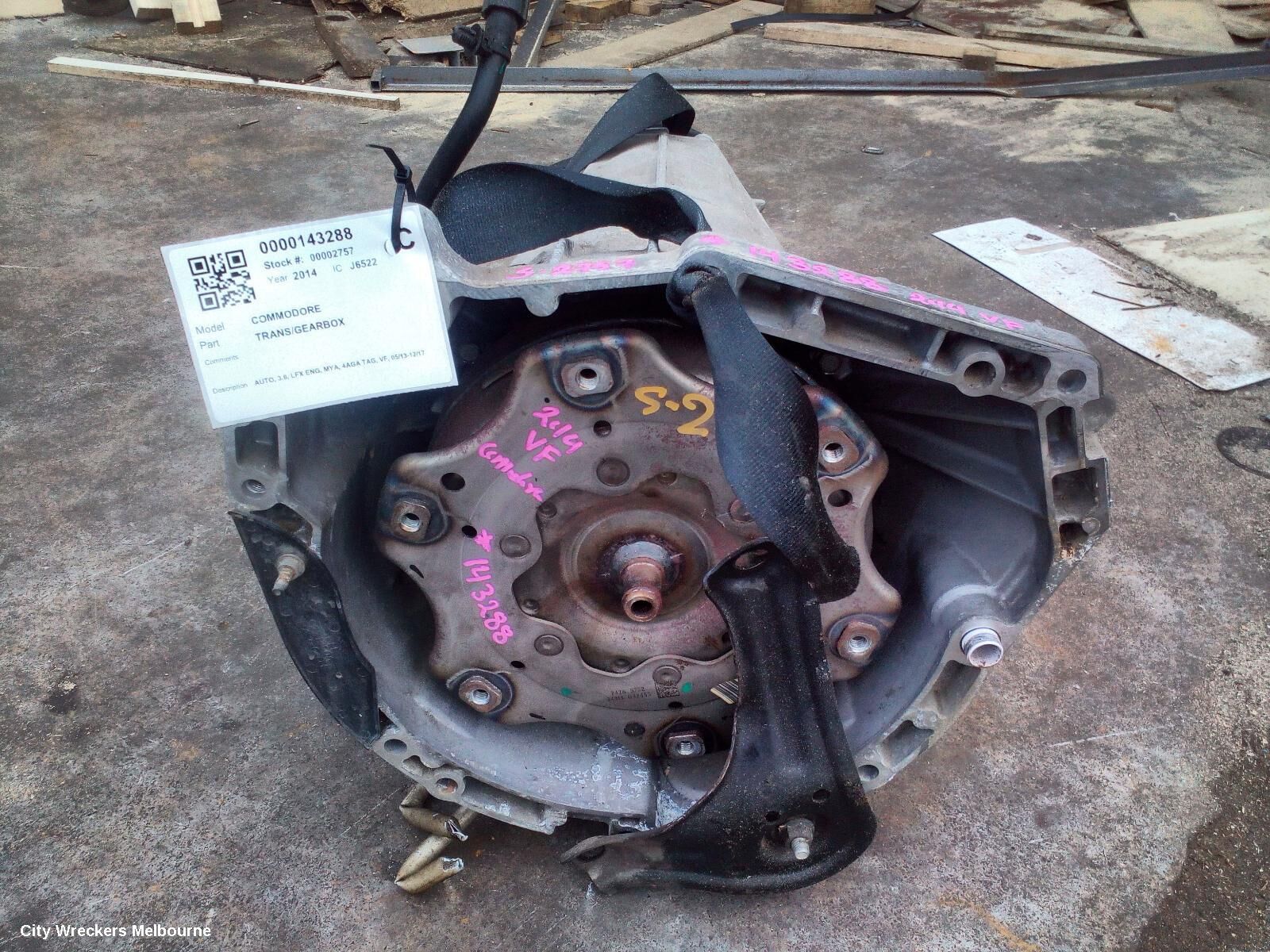 HOLDEN COMMODORE 2014 Trans/Gearbox