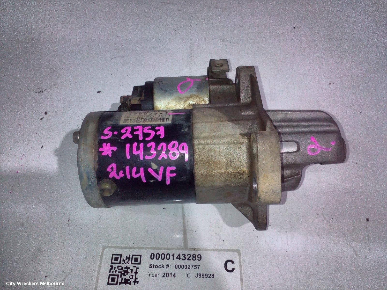 HOLDEN COMMODORE 2014 Starter