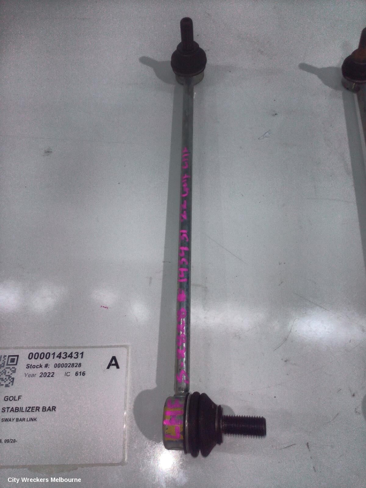 VOLKSWAGEN GOLF 2022 Stabiliser Bar