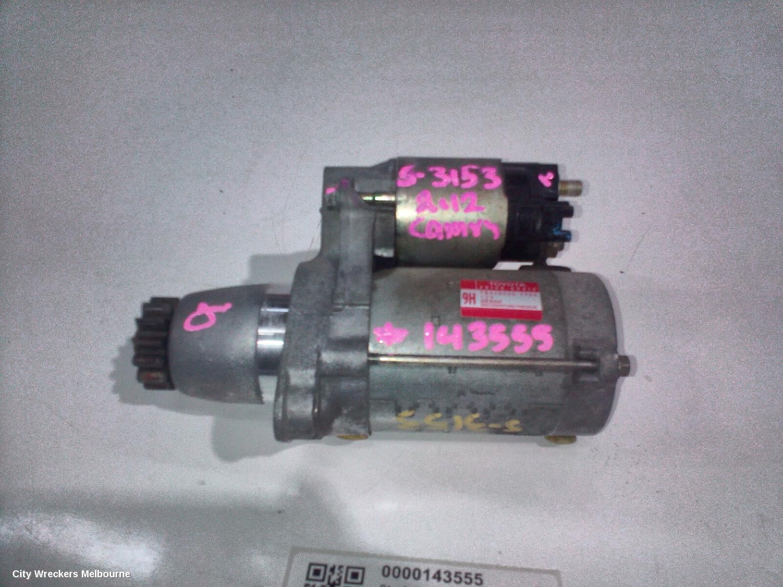 TOYOTA CAMRY 2012 Starter