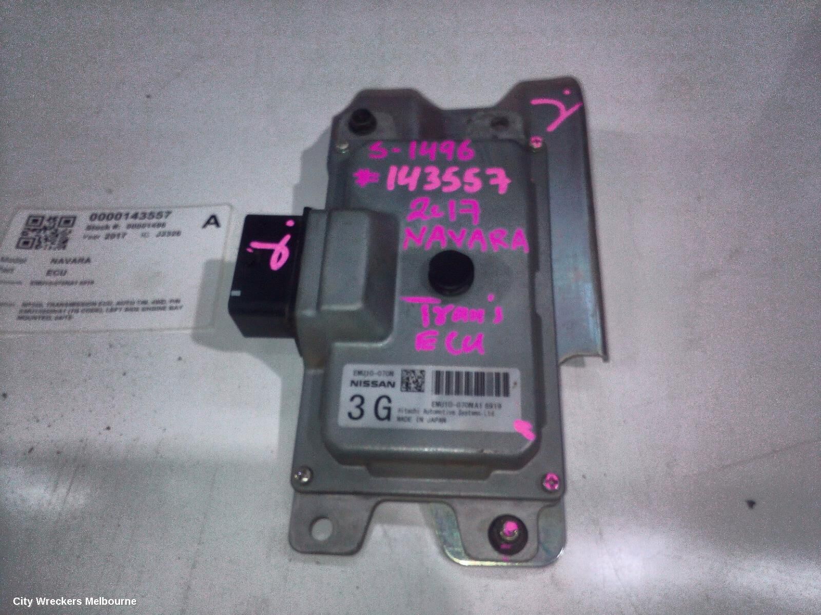 NISSAN NAVARA 2017 Ecu