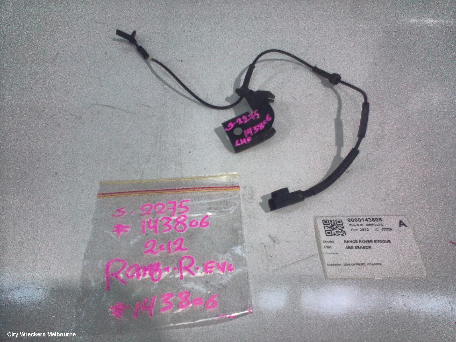 LAND ROVER RANGEROVER EVOQUE 2012 Abs Sensor