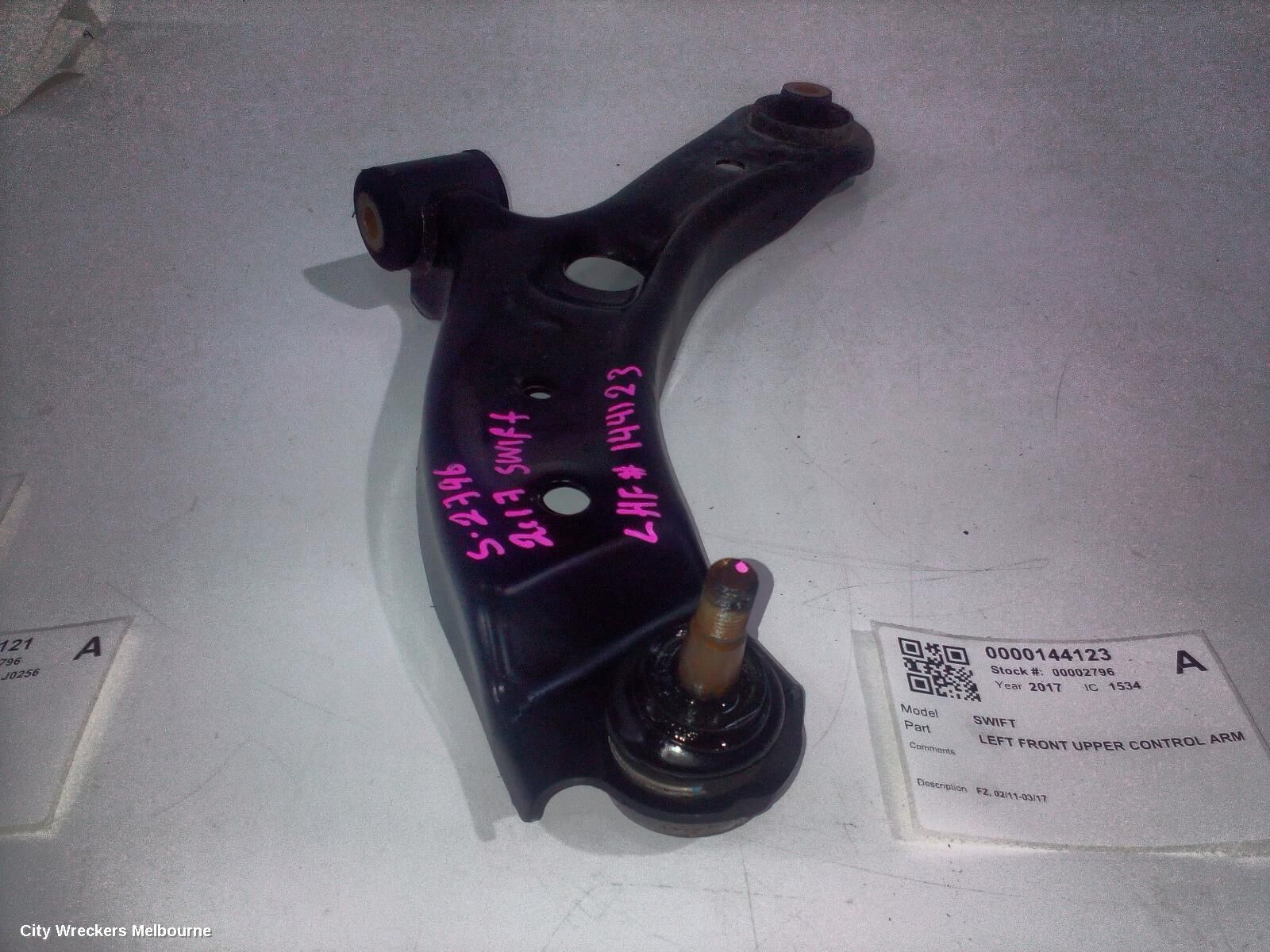 SUZUKI SWIFT 2017 Left Front Upper Control Arm