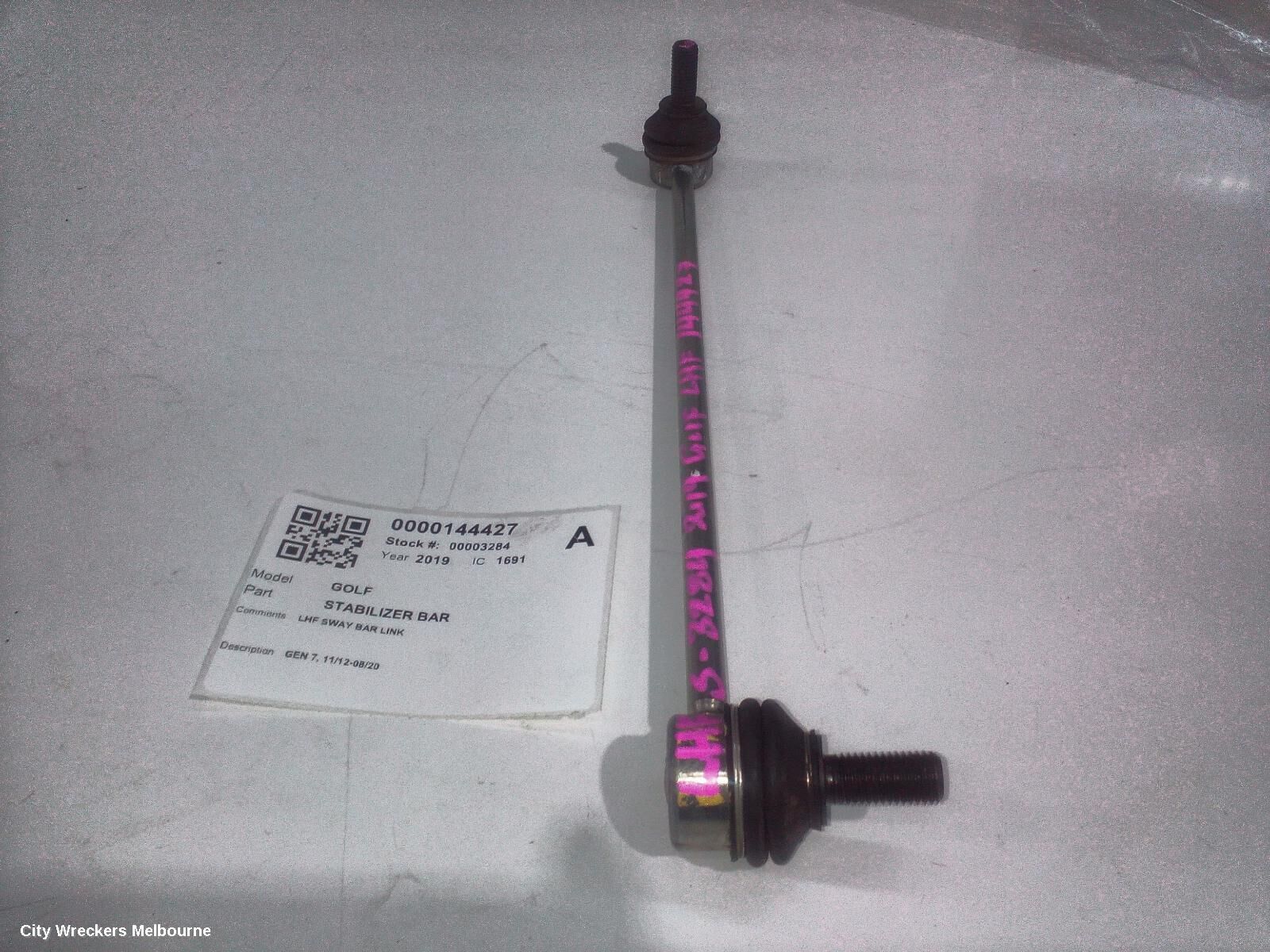 VOLKSWAGEN GOLF 2019 Stabiliser Bar