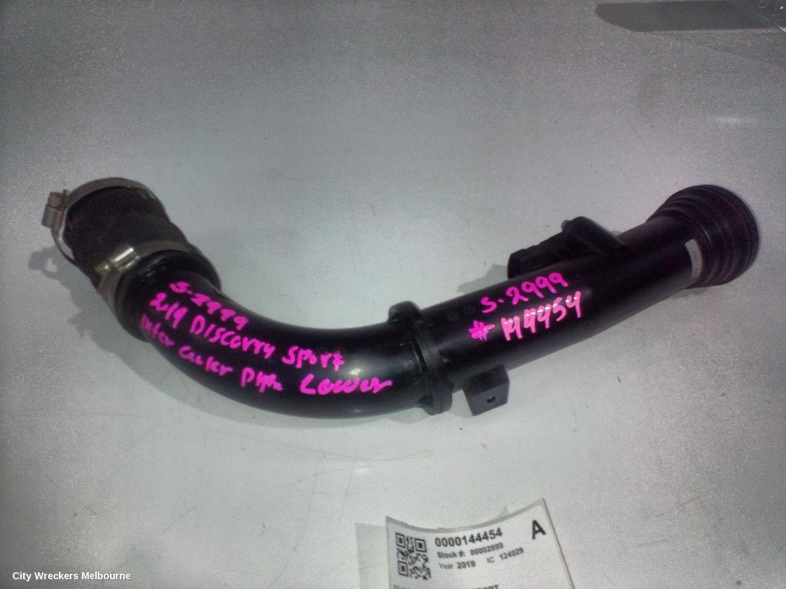 LAND ROVER DISCOVERY SPORT, L550, 01/15-, INTERCOOLER HOSE LOWER: 144454