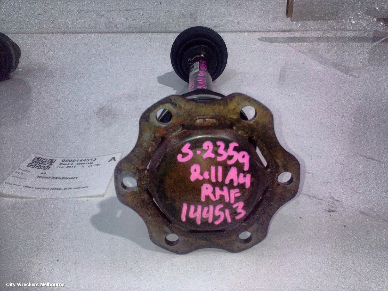 AUDI A4 2011 Right Driveshaft