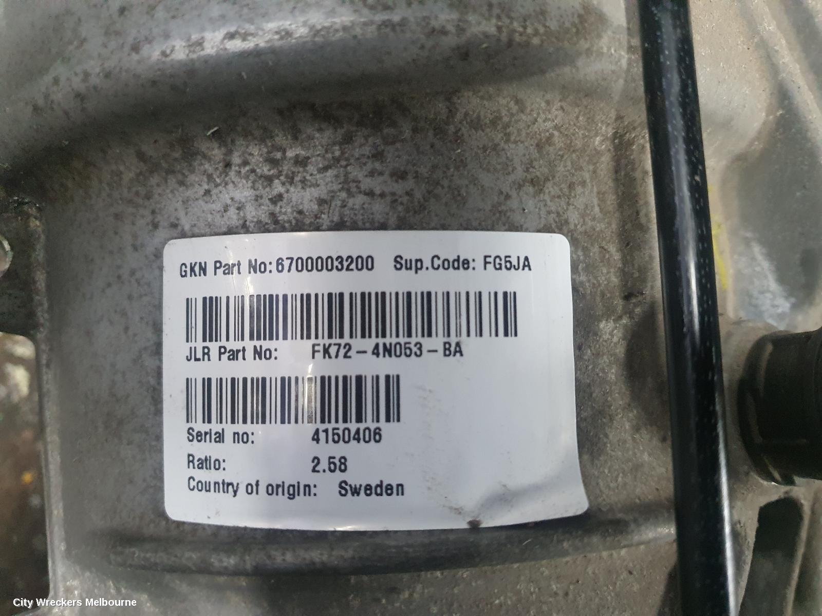 LAND ROVER RANGEROVER EVOQUE 2016 Differential Centre
