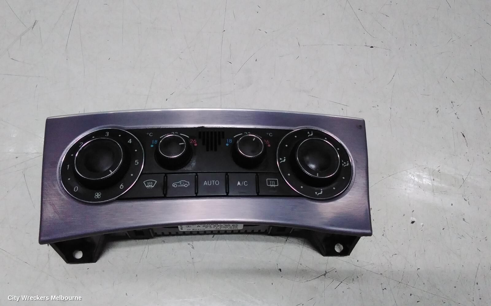 MERCEDES CLC CLASS 2009 Heater/Ac Controls