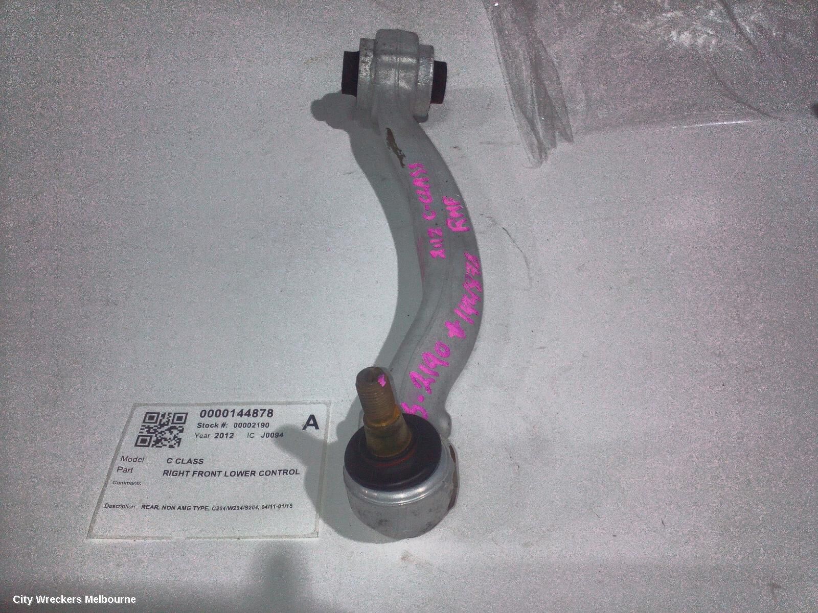 MERCEDES C CLASS 2012 Right Front Lower Control Arm