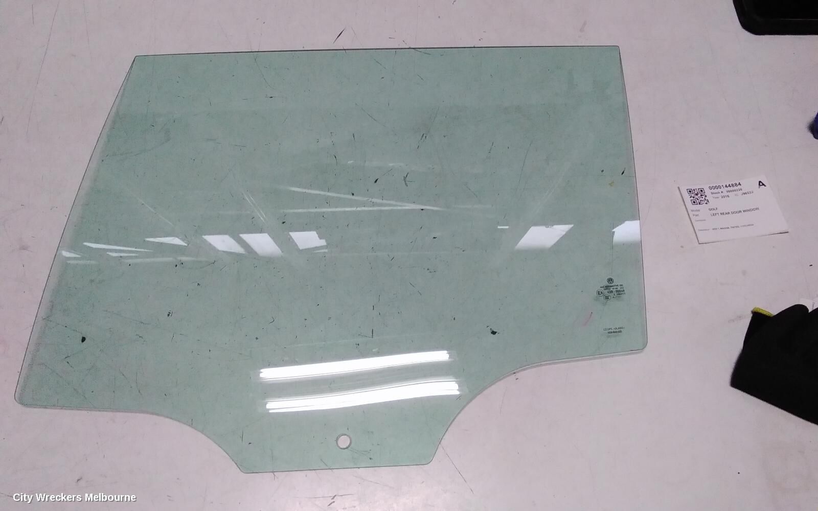VOLKSWAGEN GOLF 2016 Left Rear Door Window