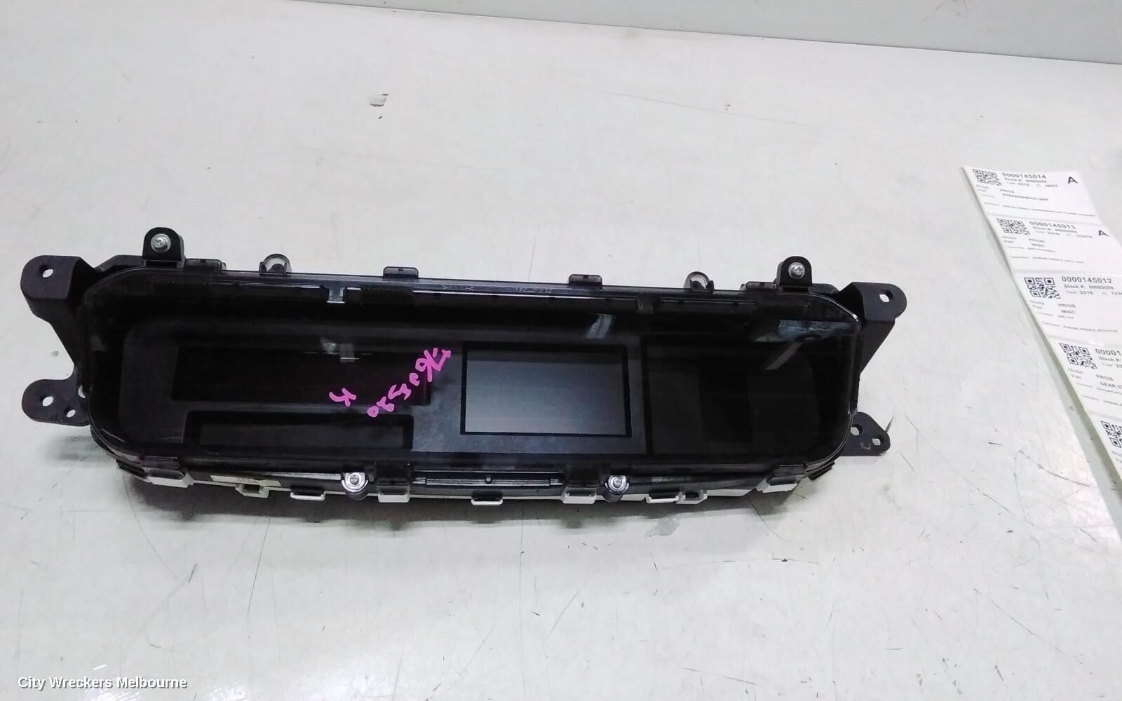 TOYOTA PRIUS 2016 Instrument Cluster