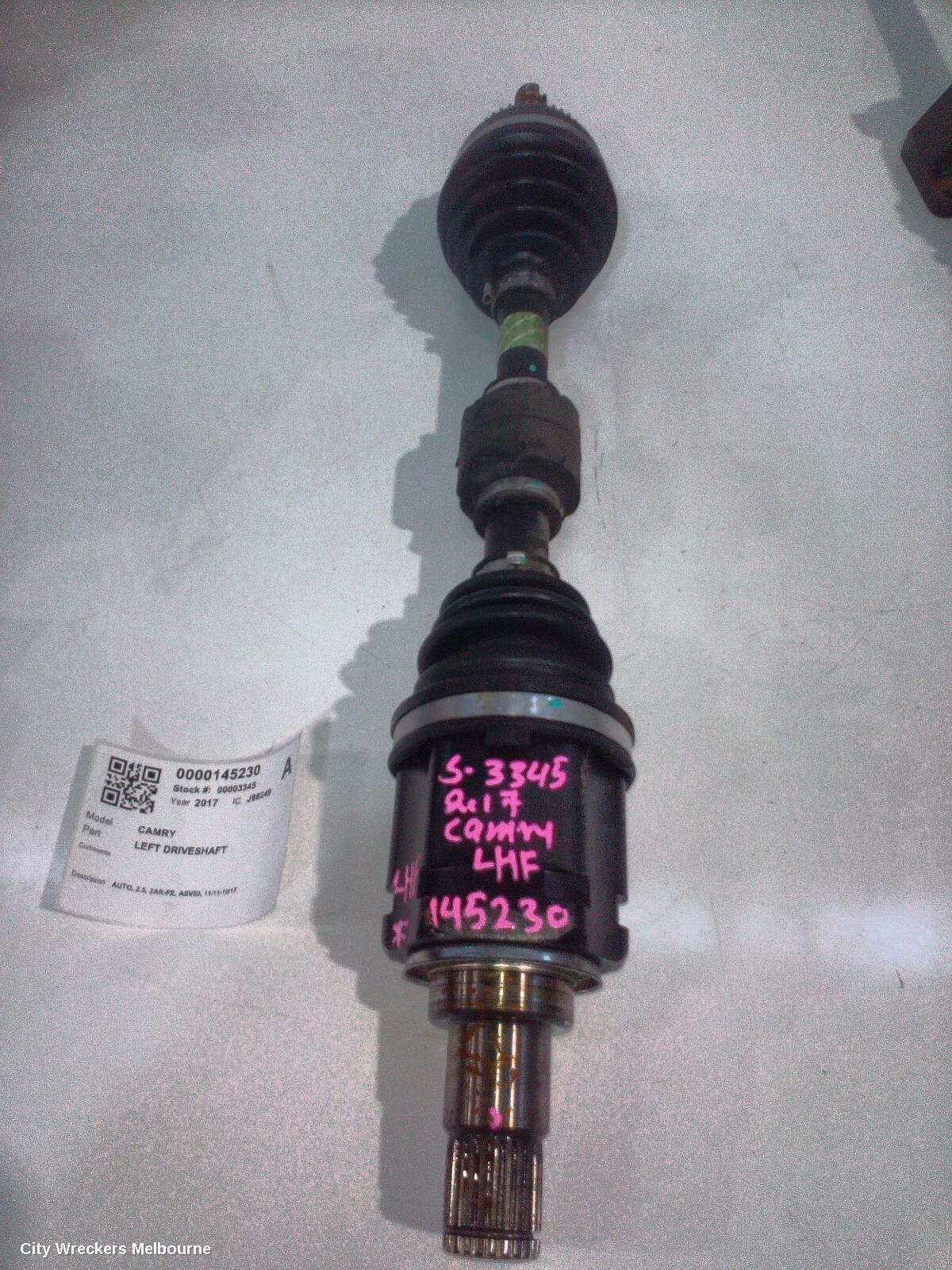 TOYOTA CAMRY 2017 Left Driveshaft