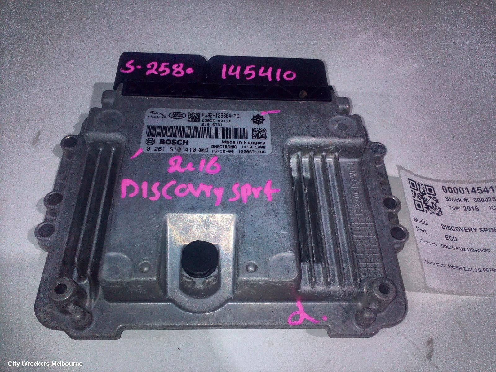 LAND ROVER DISCOVERY SPORT 2016 Ecu