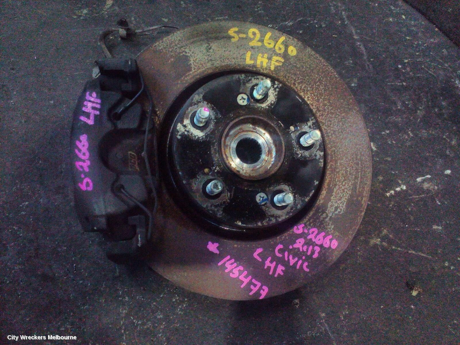 HONDA CIVIC 2013 Left Front Hub Assembly