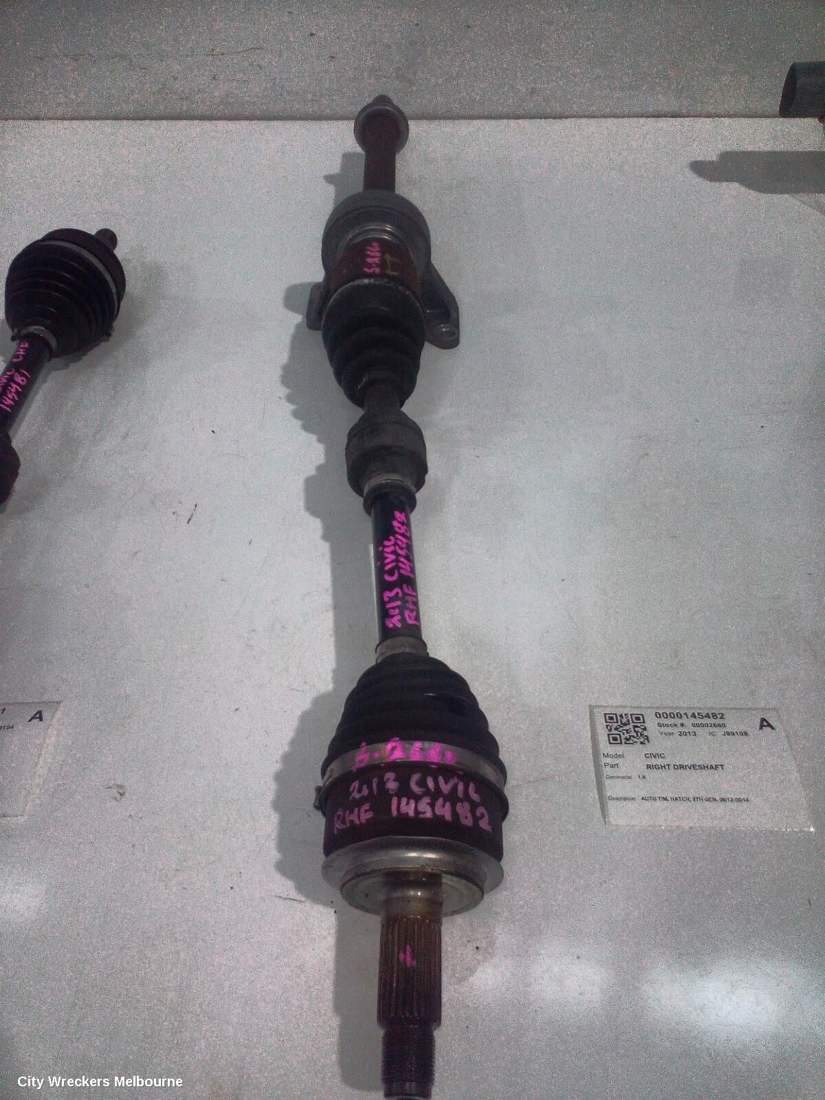 HONDA CIVIC 2013 Right Driveshaft