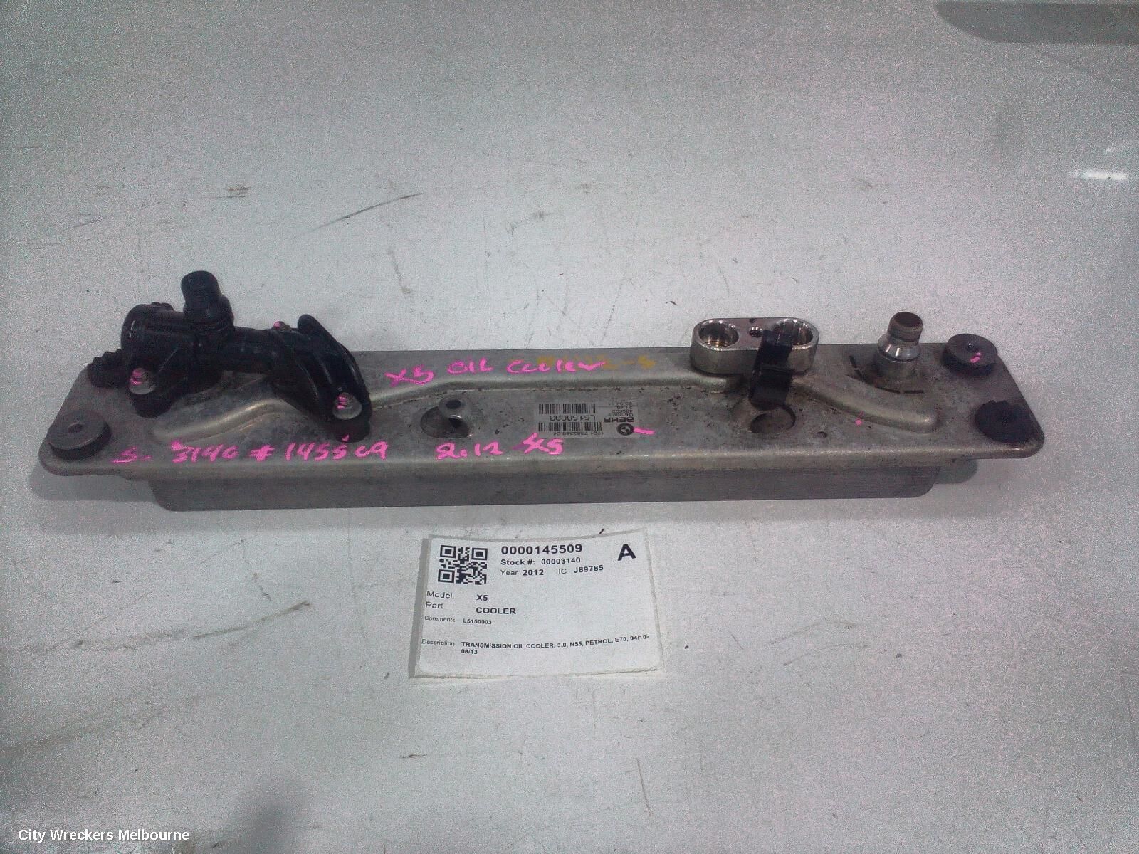 BMW X5 2012 Cooler