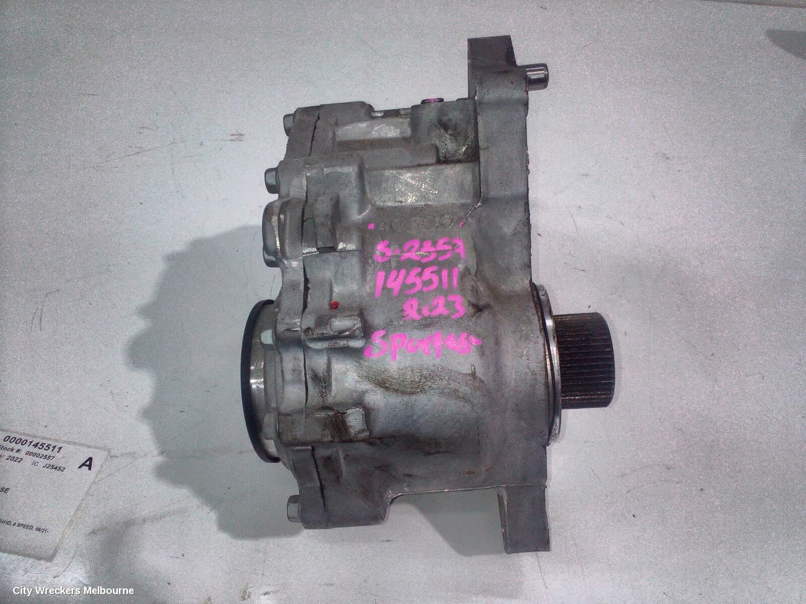 KIA SPORTAGE 2022 Transfer Case