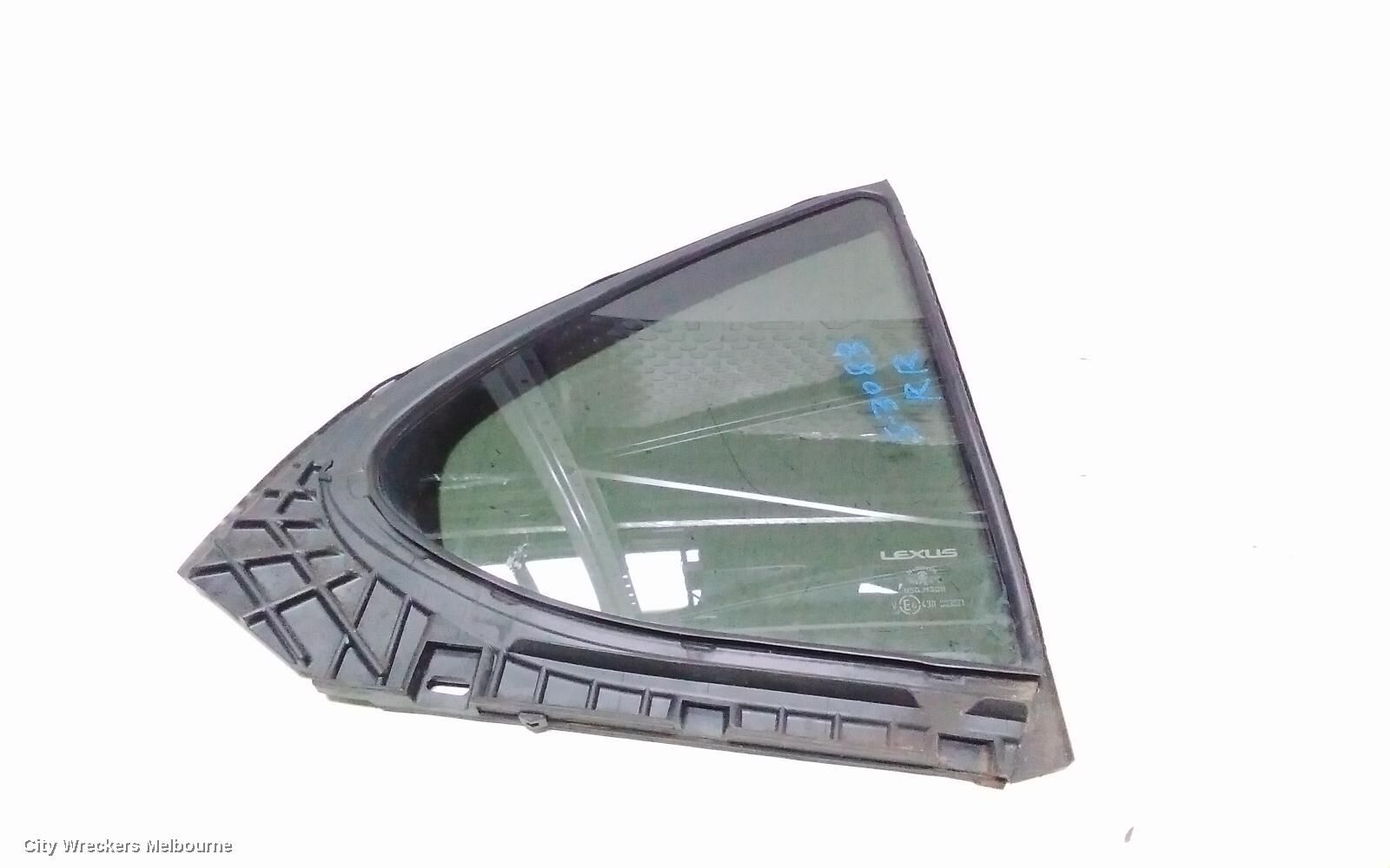 LEXUS UX 2021 Right Rear 1/4 Door Glass