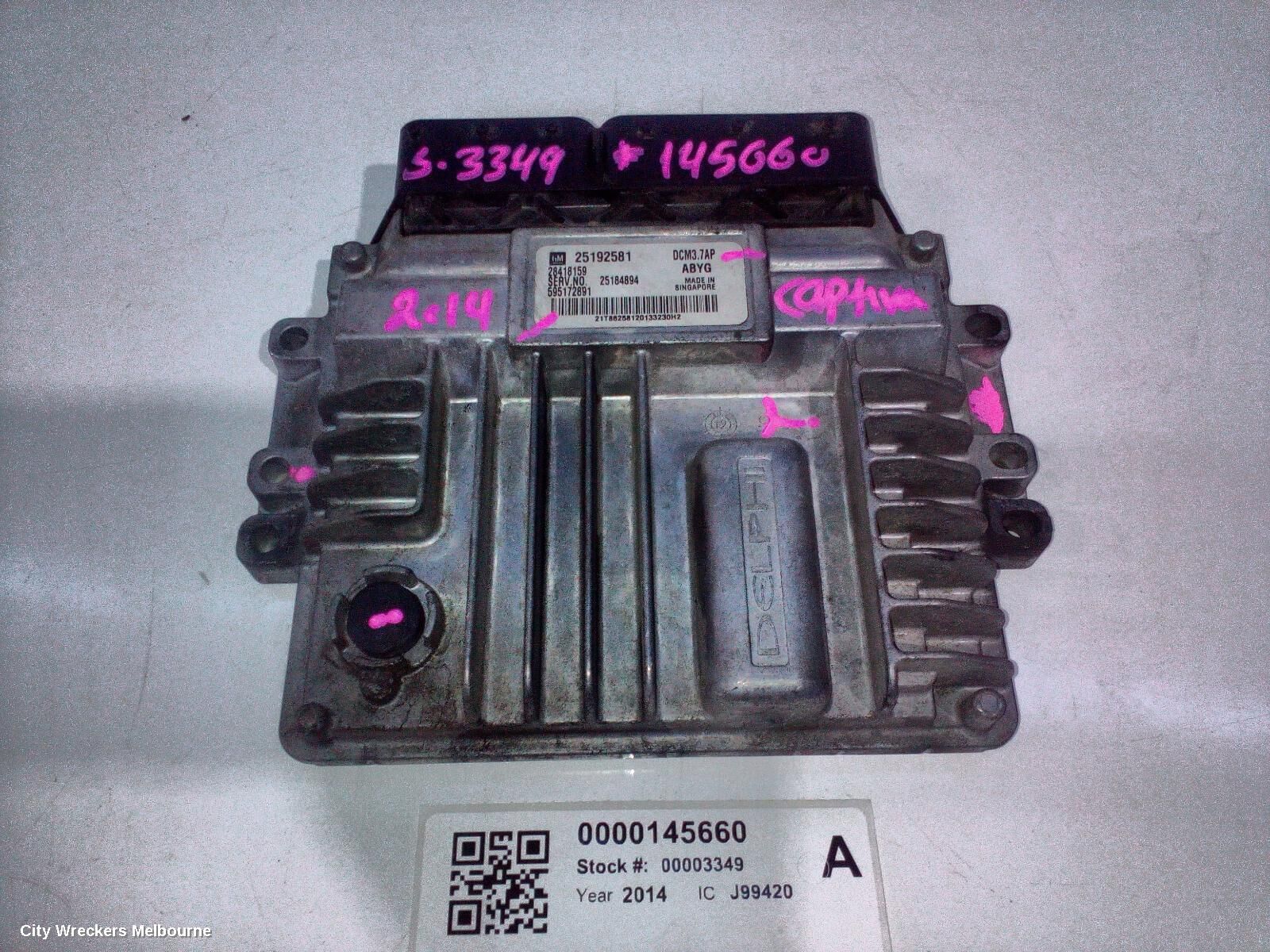 HOLDEN CAPTIVA 2014 Ecu