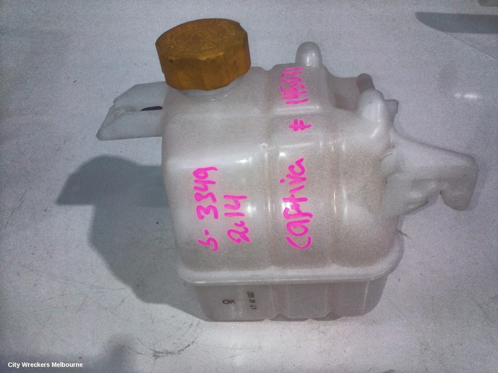HOLDEN CAPTIVA 2014 Overflow Bottle