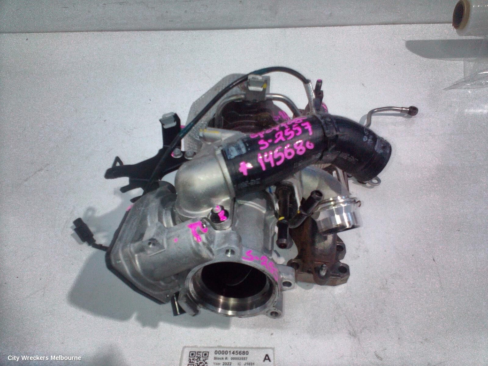 KIA SPORTAGE 2022 Turbo Supercharger