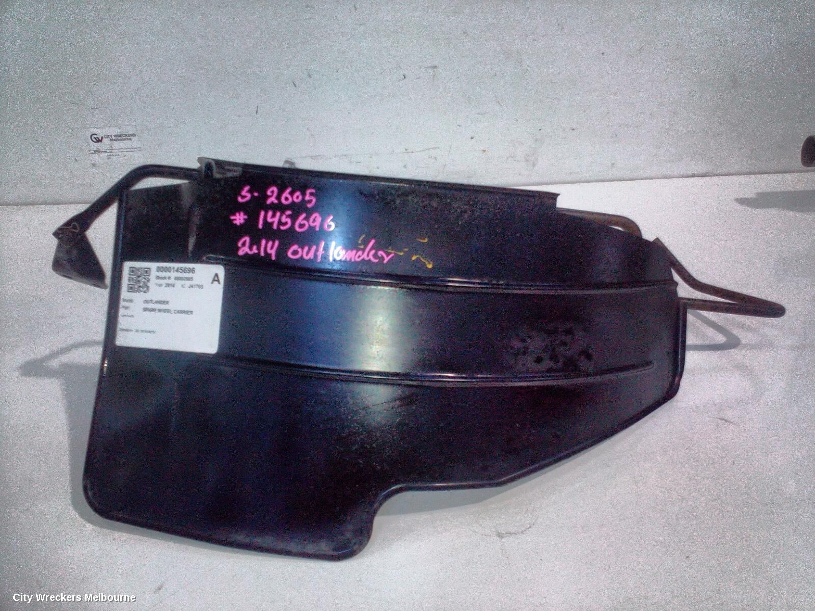 MITSUBISHI OUTLANDER 2014 Spare Wheel Carrier
