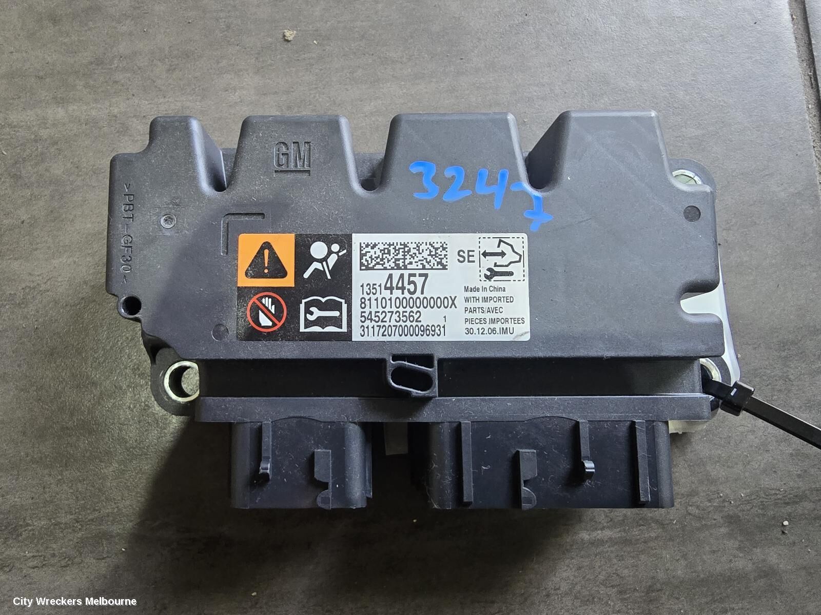 HOLDEN ASTRA 2017 Airbag Module/Sensor