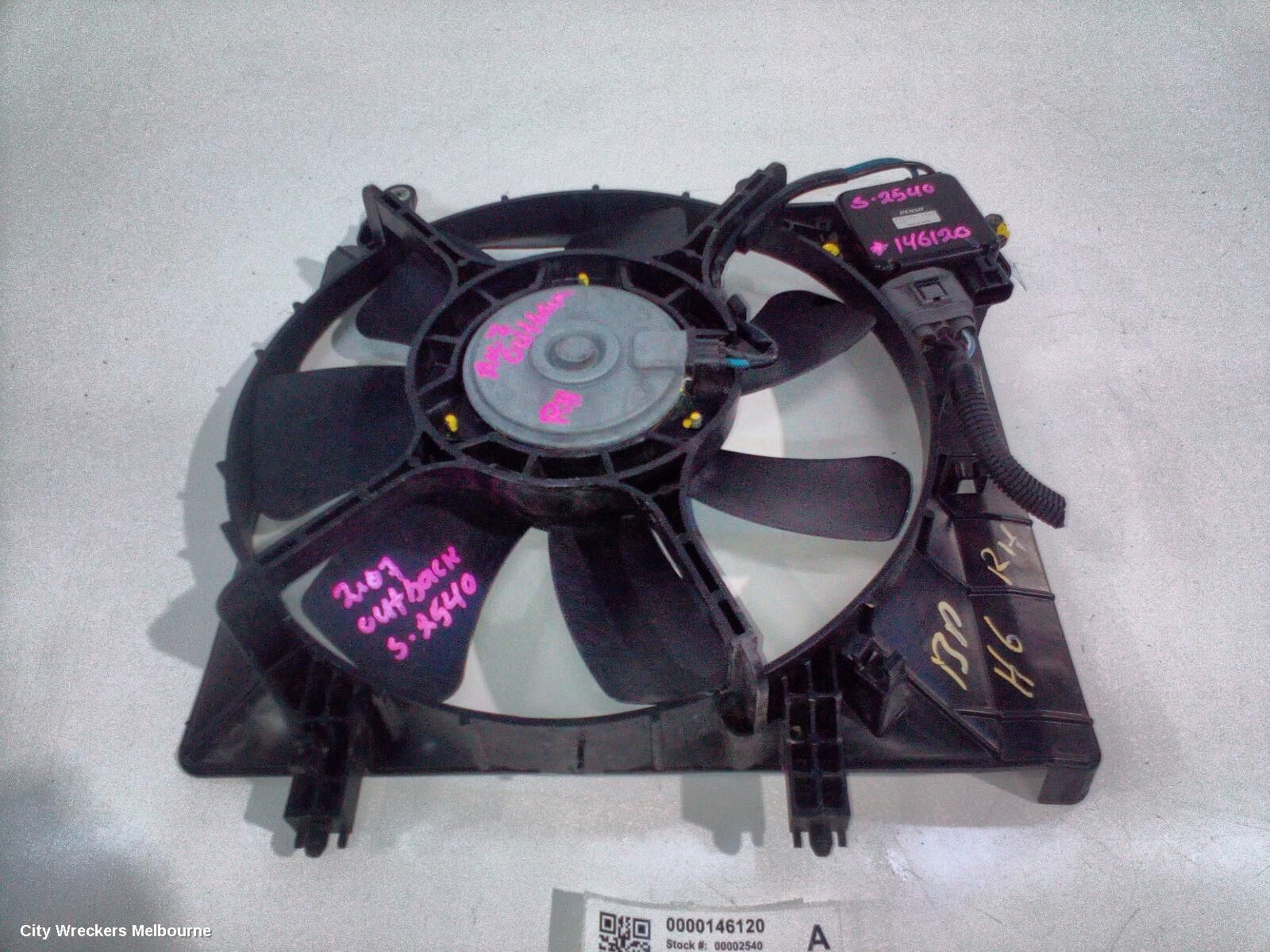 SUBARU OUTBACK 2007 Fan