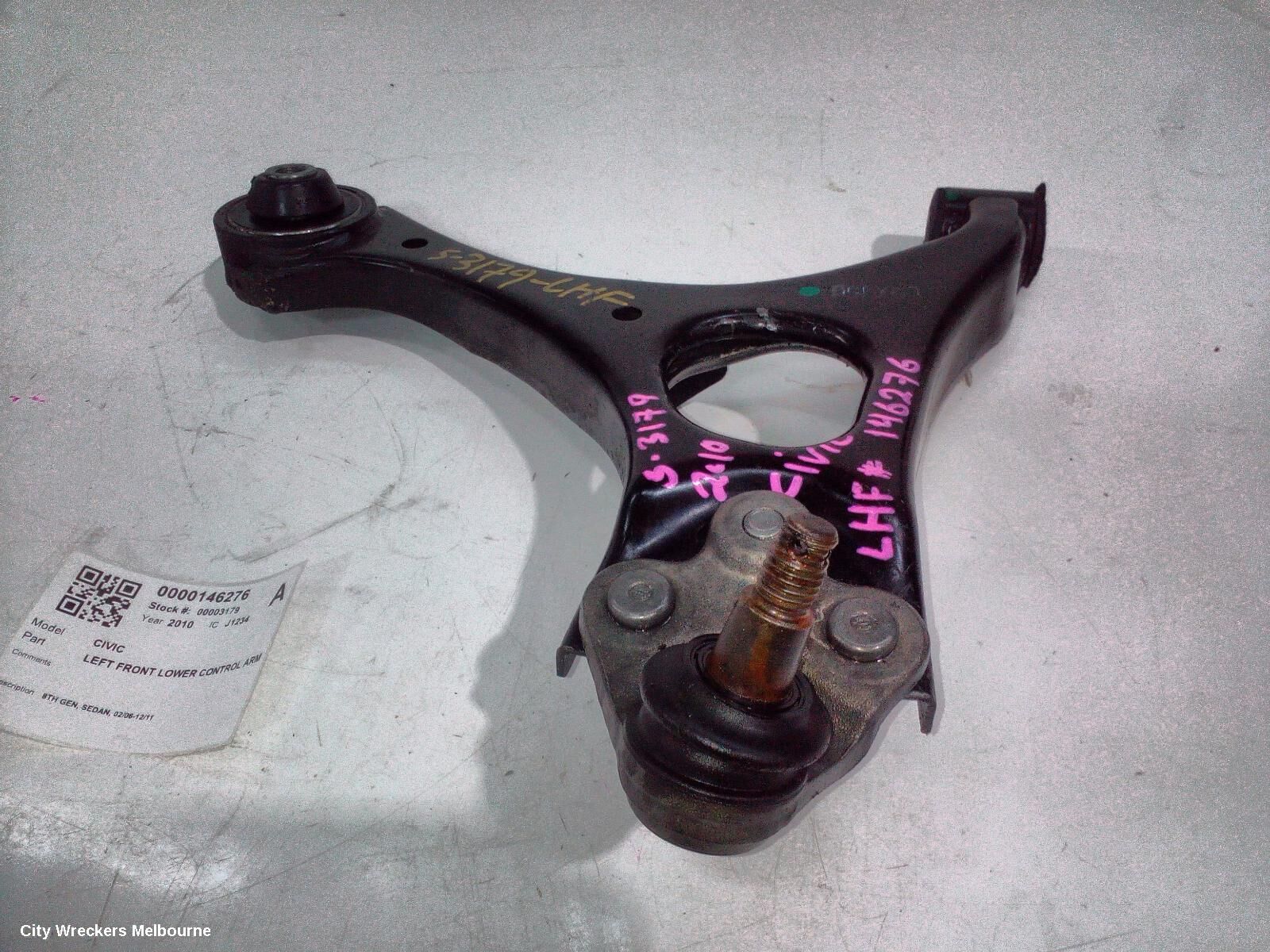HONDA CIVIC 2010 Left Front Lower Control Arm