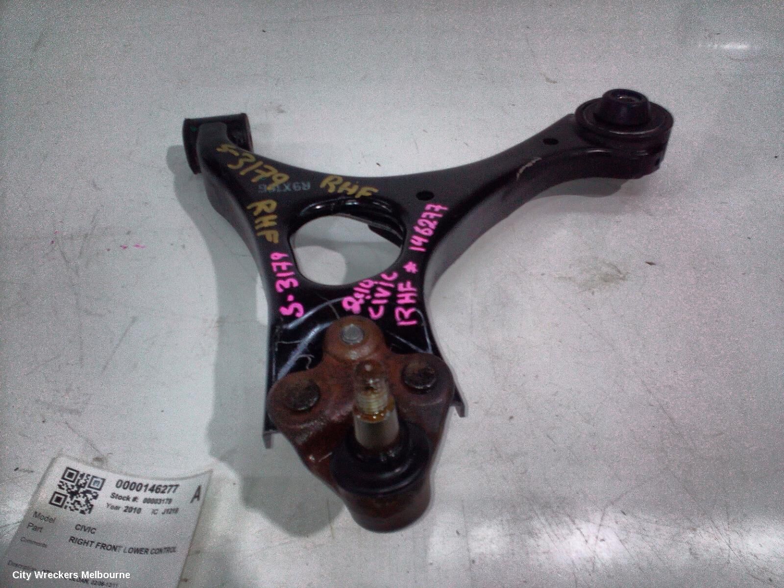 HONDA CIVIC 2010 Right Front Lower Control Arm