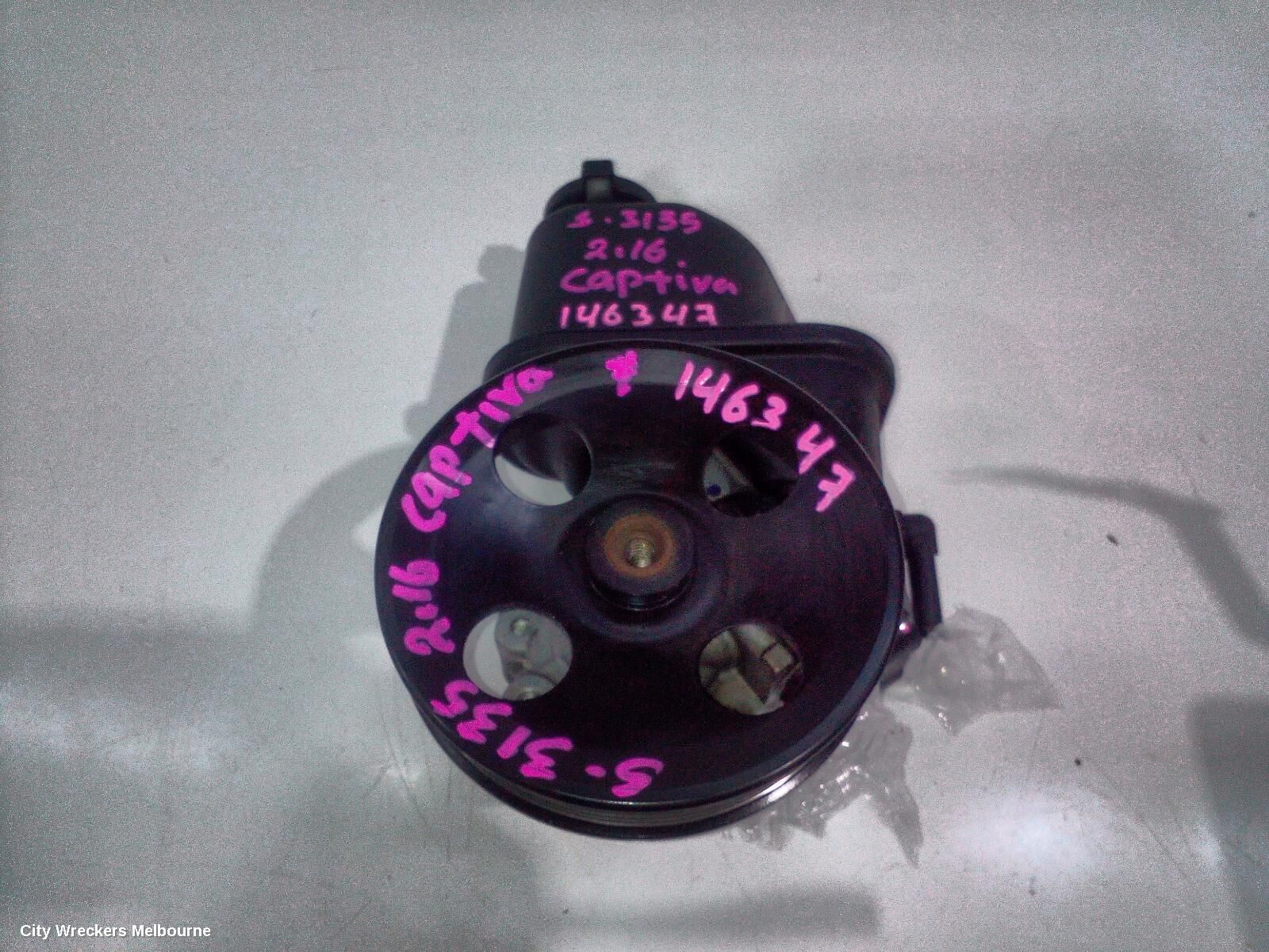 HOLDEN CAPTIVA 2016 Steering Pump