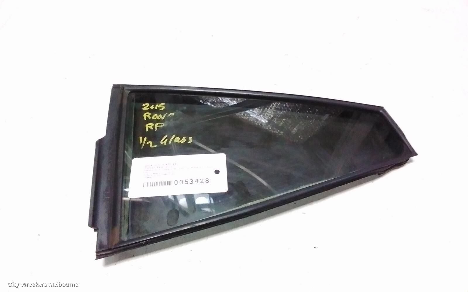TOYOTA RAV4 2015 Right Rear 1/4 Door Glass