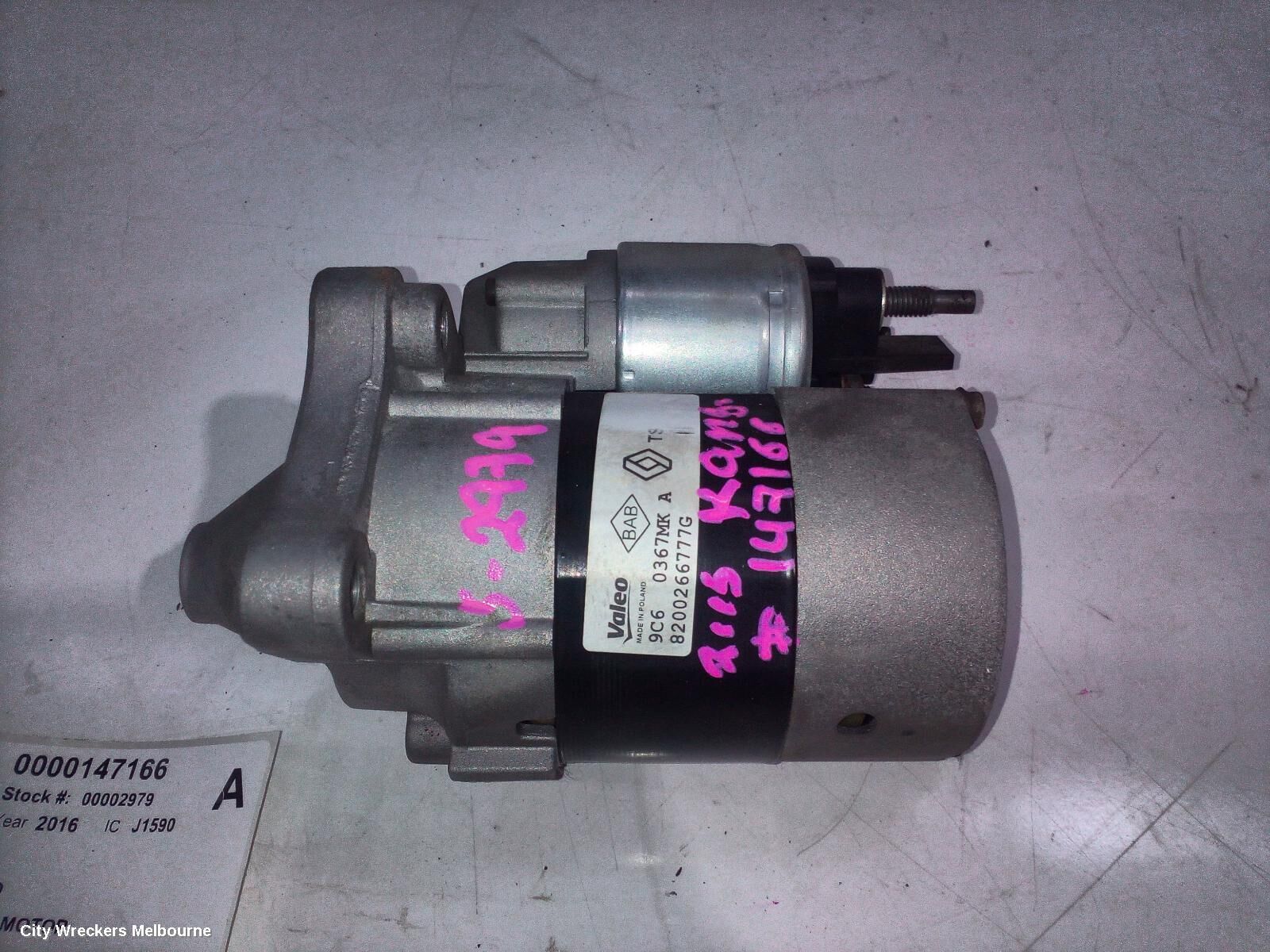 RENAULT KANGOO 2016 Starter