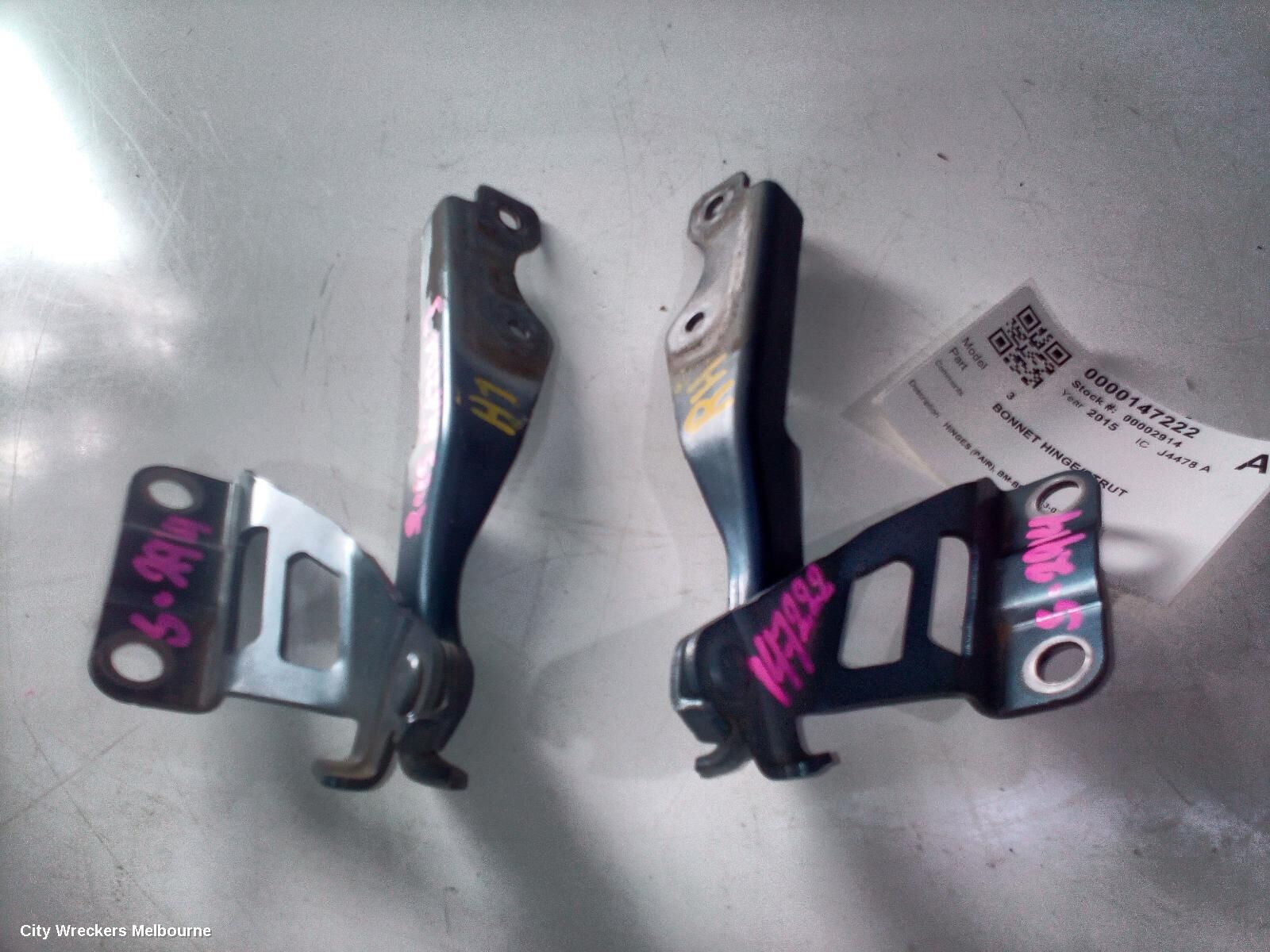 MAZDA 3 2015 Bonnet Hinge/Strut